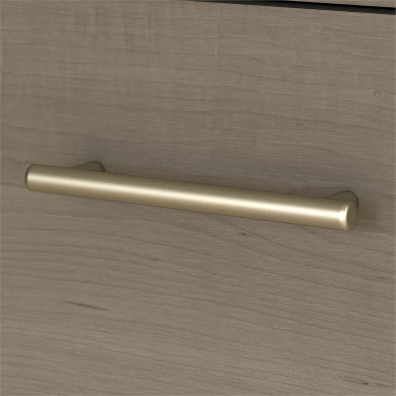 Home Square 2 Drawer Wood Filing Cabinet Set in Ash Gray (Set of 2)