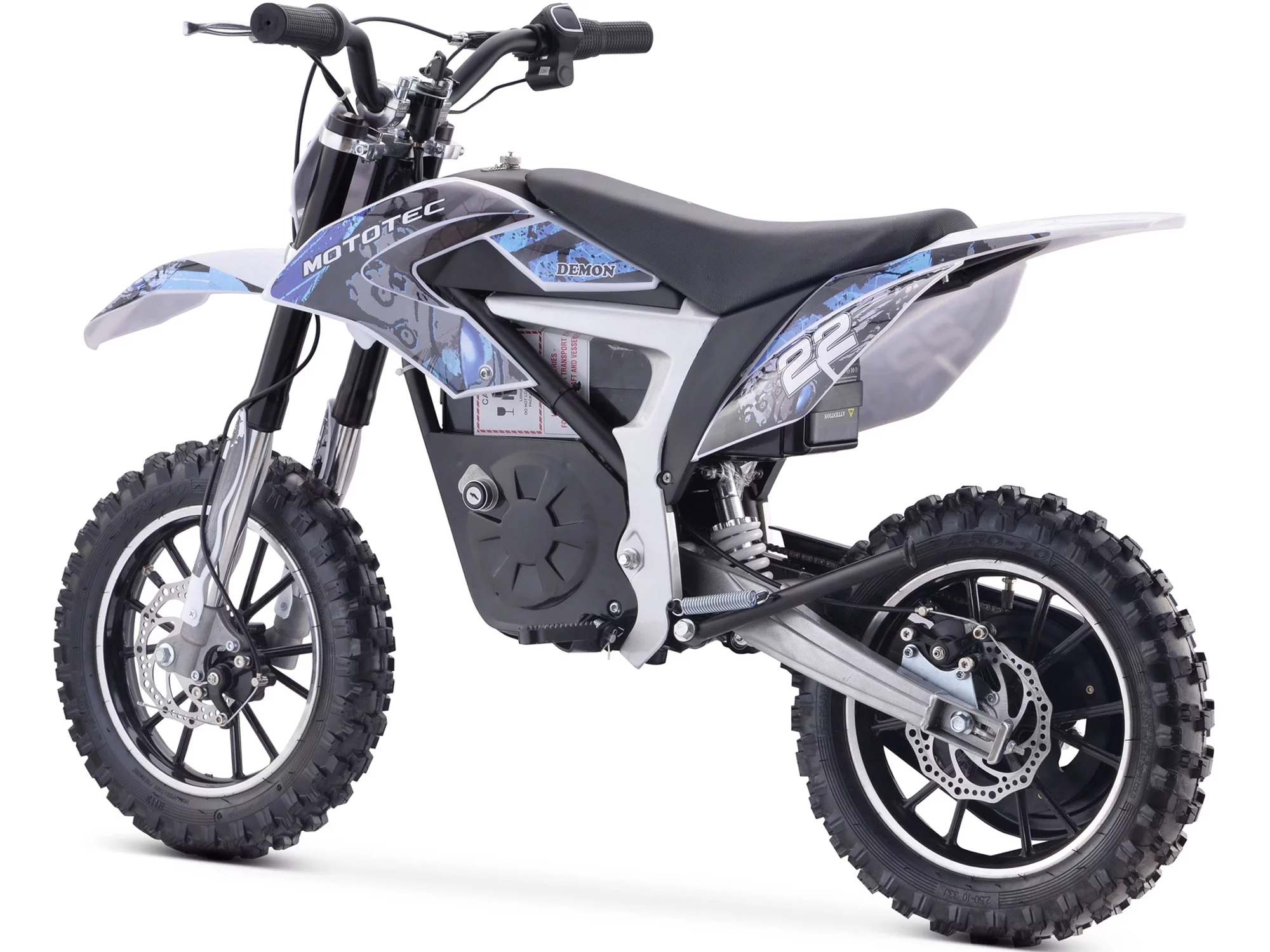 MotoTec 36v Electric Dirt Bike 500w Lithium Blue