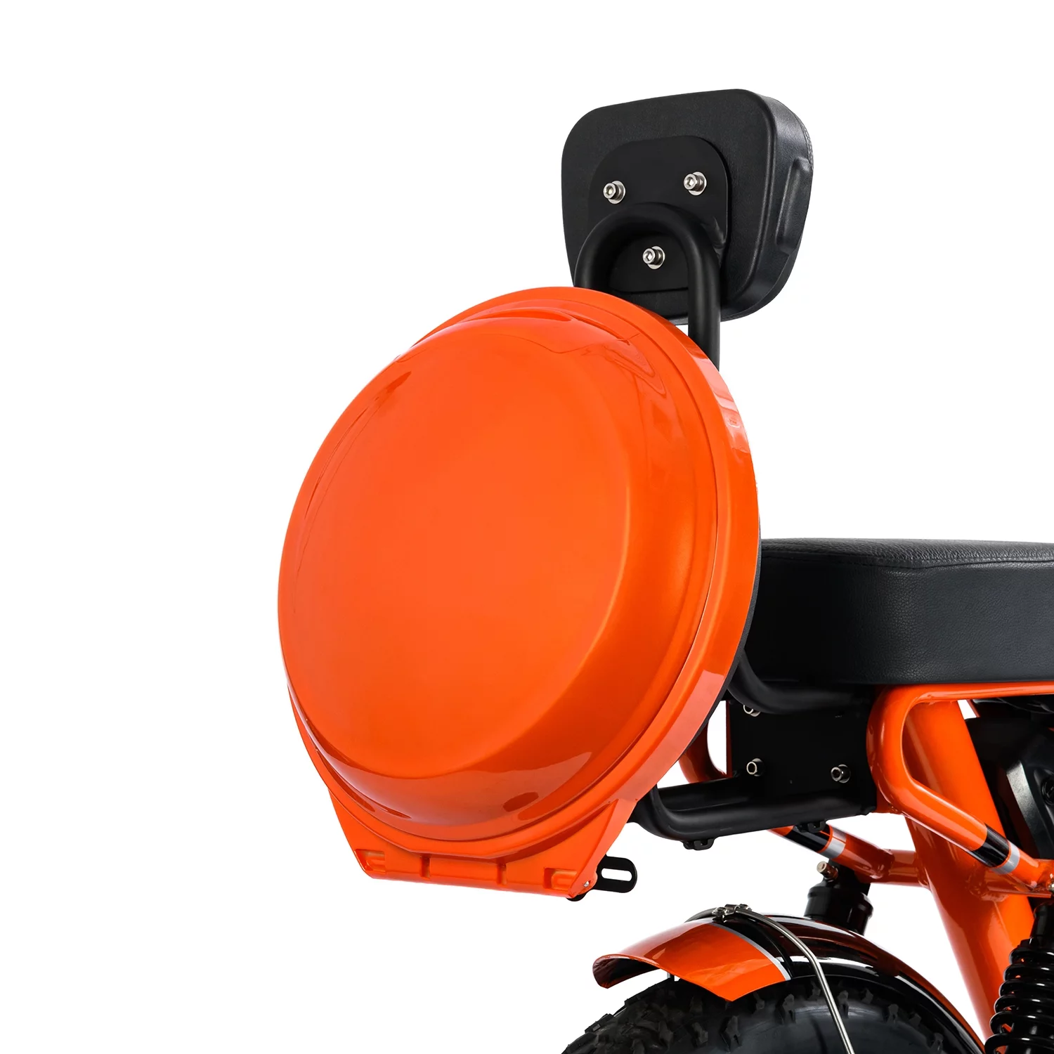 Addmotor Bike Backrest Tail Box Trunk for M-66 R7/M-66X/M-65X, Orange