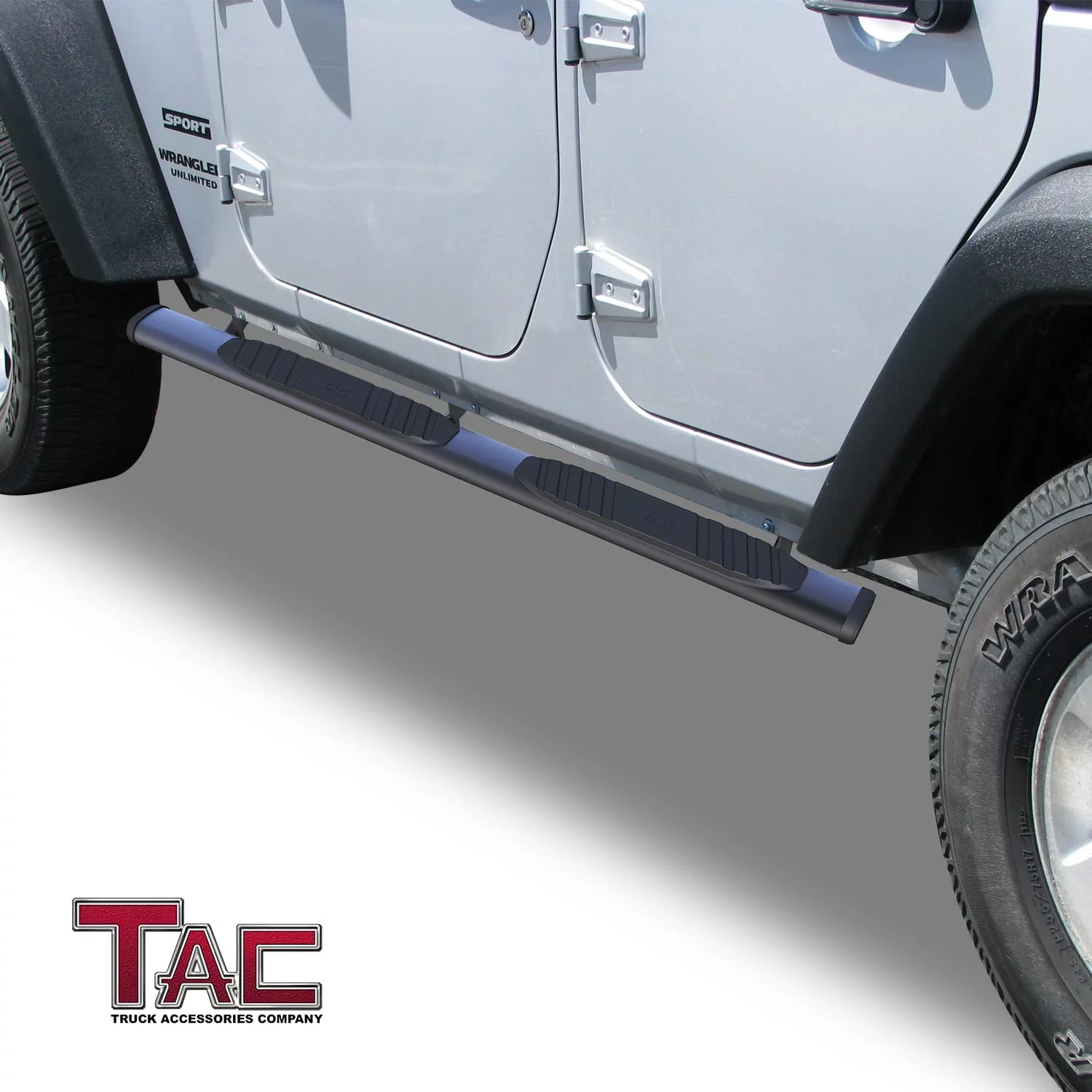 TAC Arrow Side Steps Running Boards Compatible with 2007-2018 Jeep Wrangler JK 4 Door SUV 5
