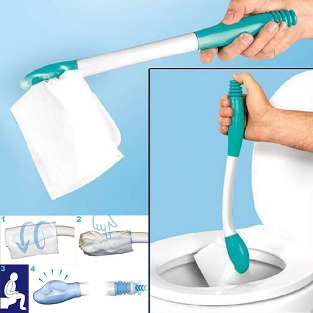 Bottom Bum Wiper Toilet Incontinence Aid Obese Elderly Disability Mobility New Bathroom Set