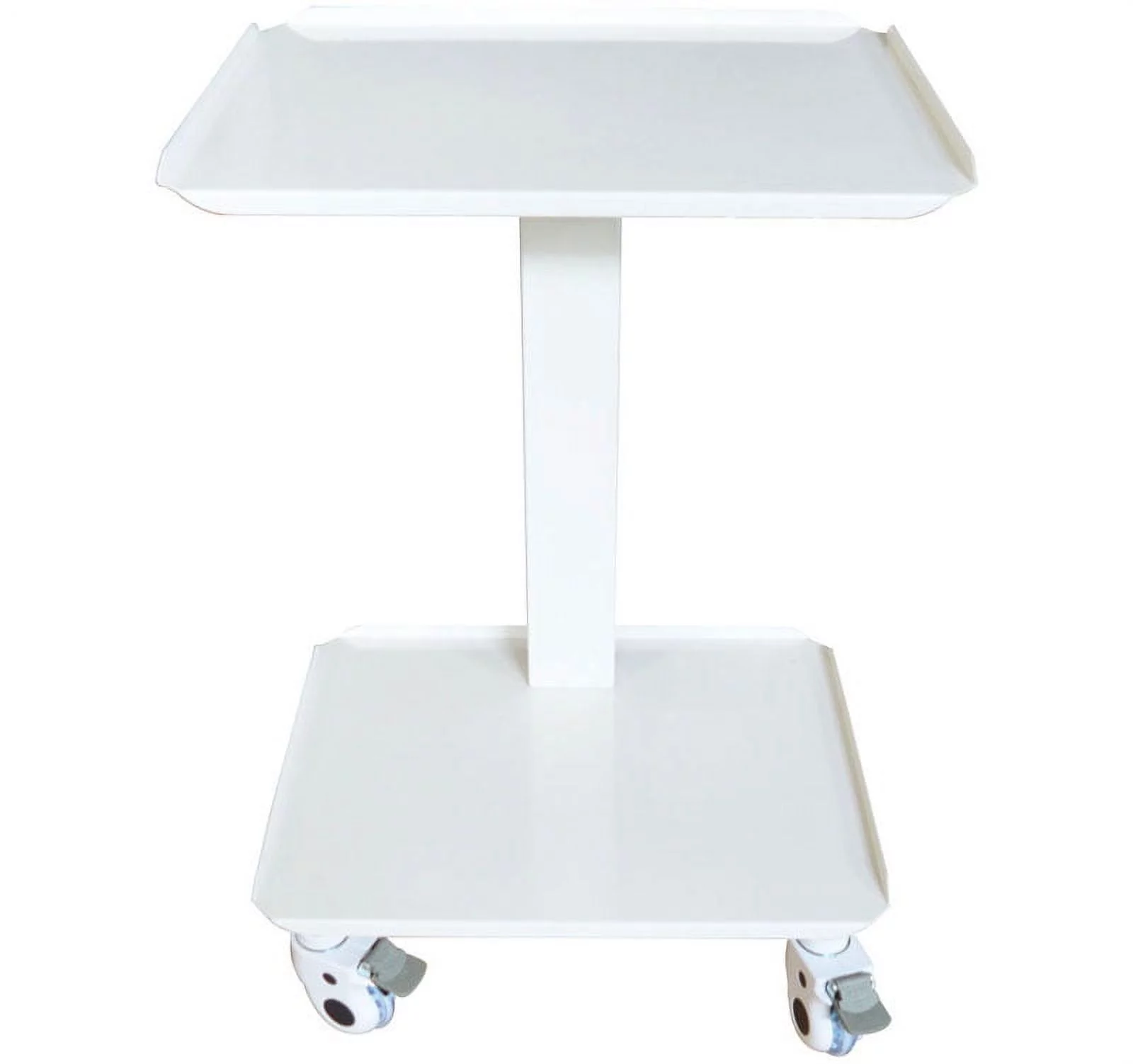 PreAsion 2 Layers Mobile Utility Cart Trolley All Steel Frame Dental Surgical Equipment Trolley Beauty Salon Tools Ultrasound Cart