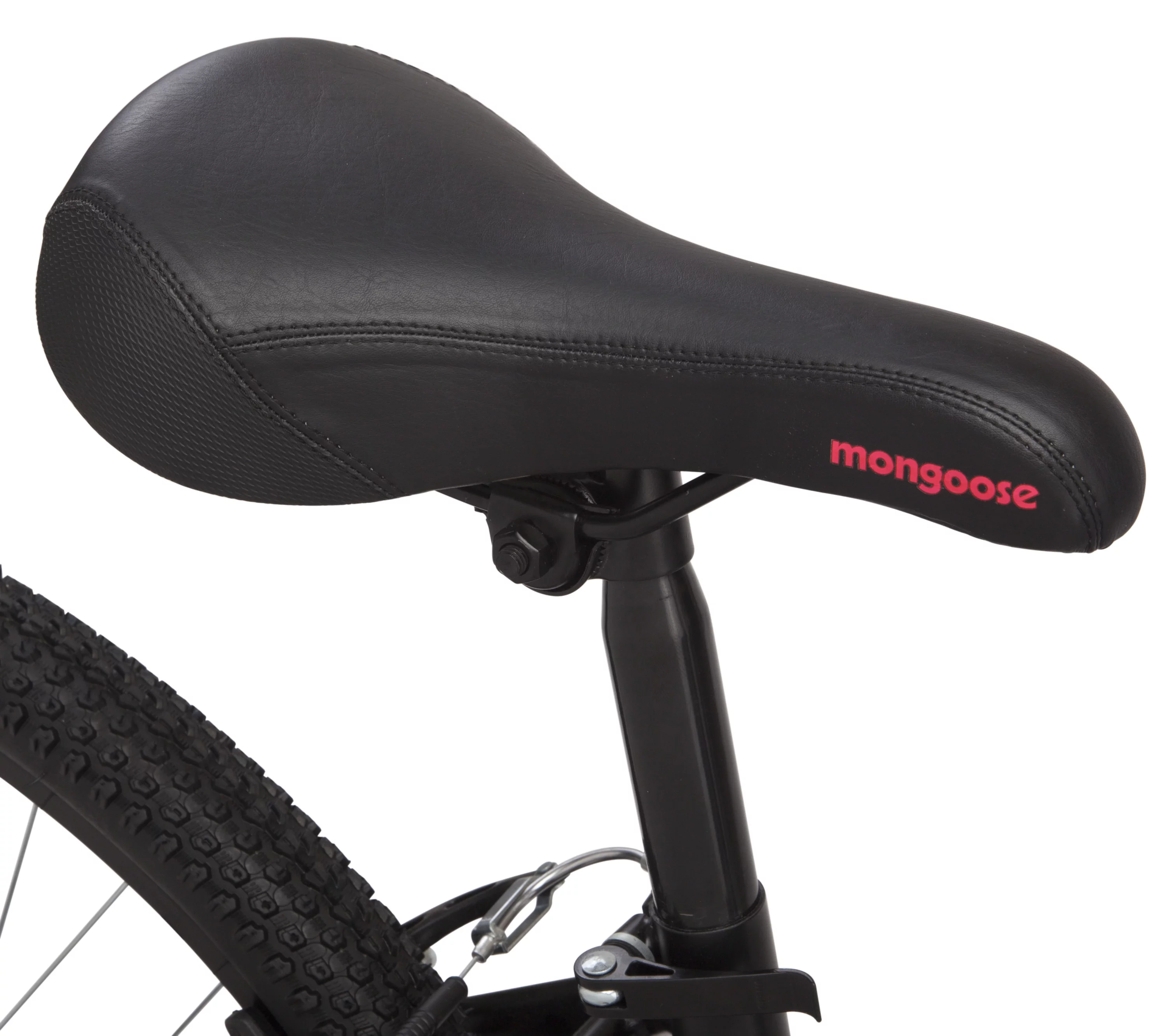 Mongoose Excursion Mountain Bike, 24 inch wheels, girl's style, black