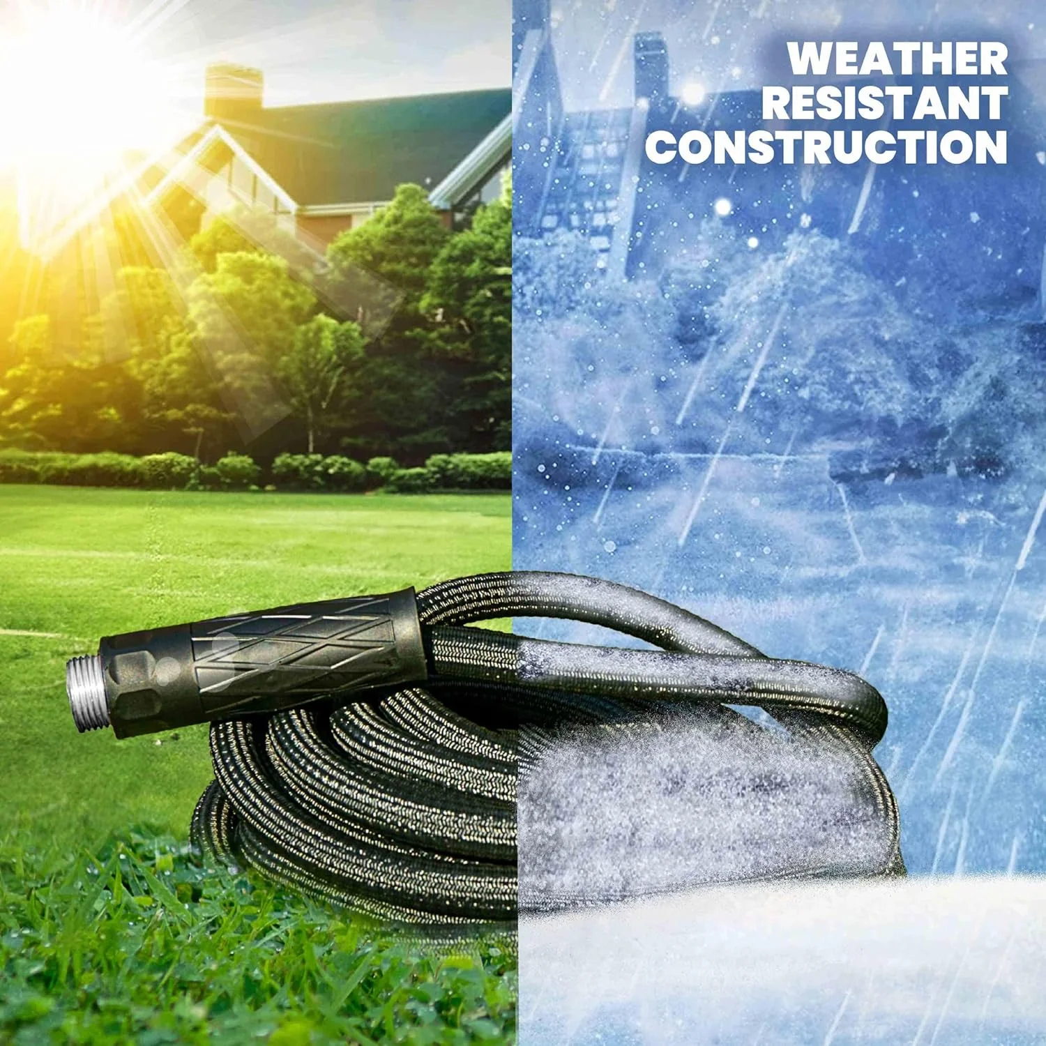 Hydrosteel Garden Hose Heavy Duty Steel Hose Triple Layered Water Hose 25ft