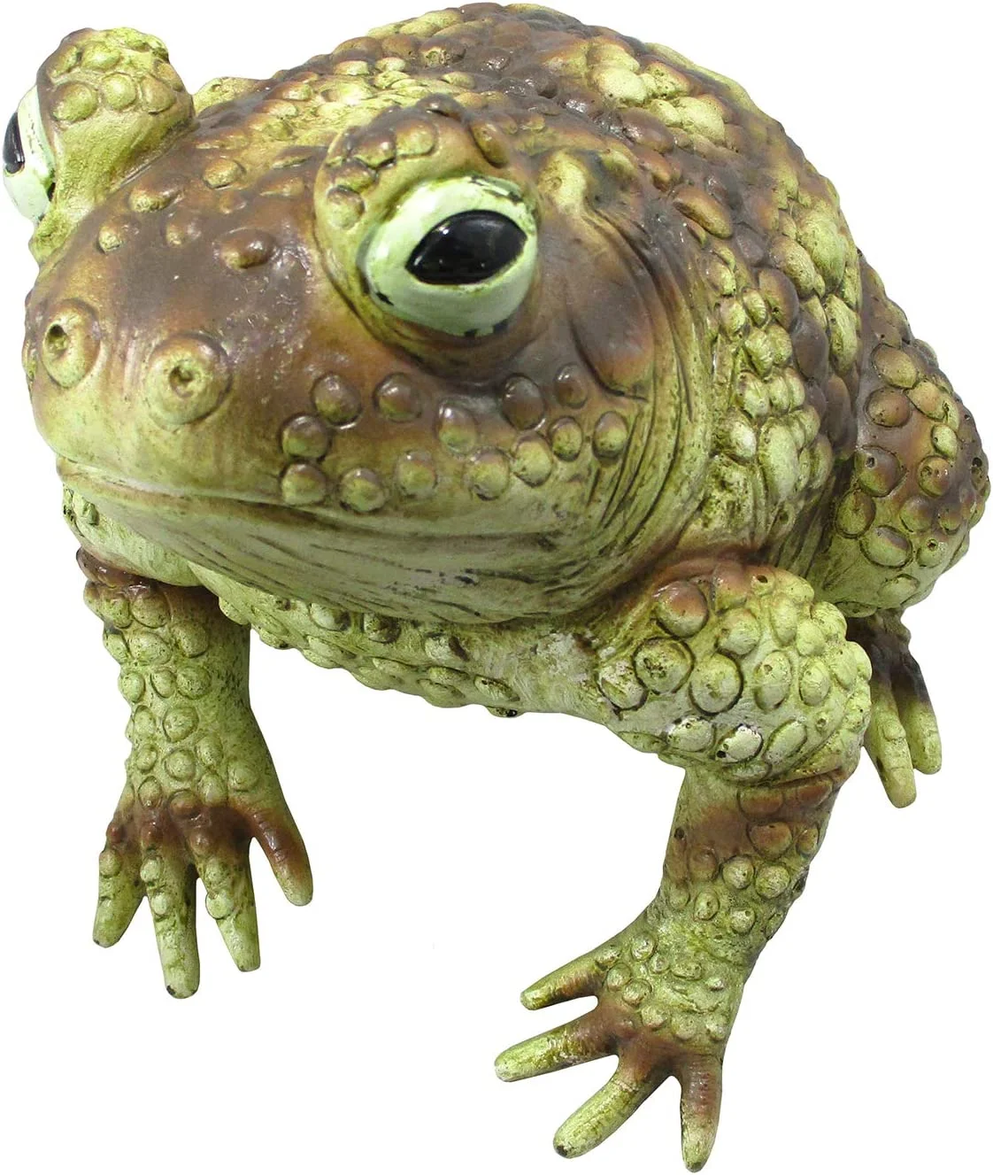 Giant Rubber Toad Prop Statue - Fake Frog Animal Decoration, Multi, 10 Inches Long