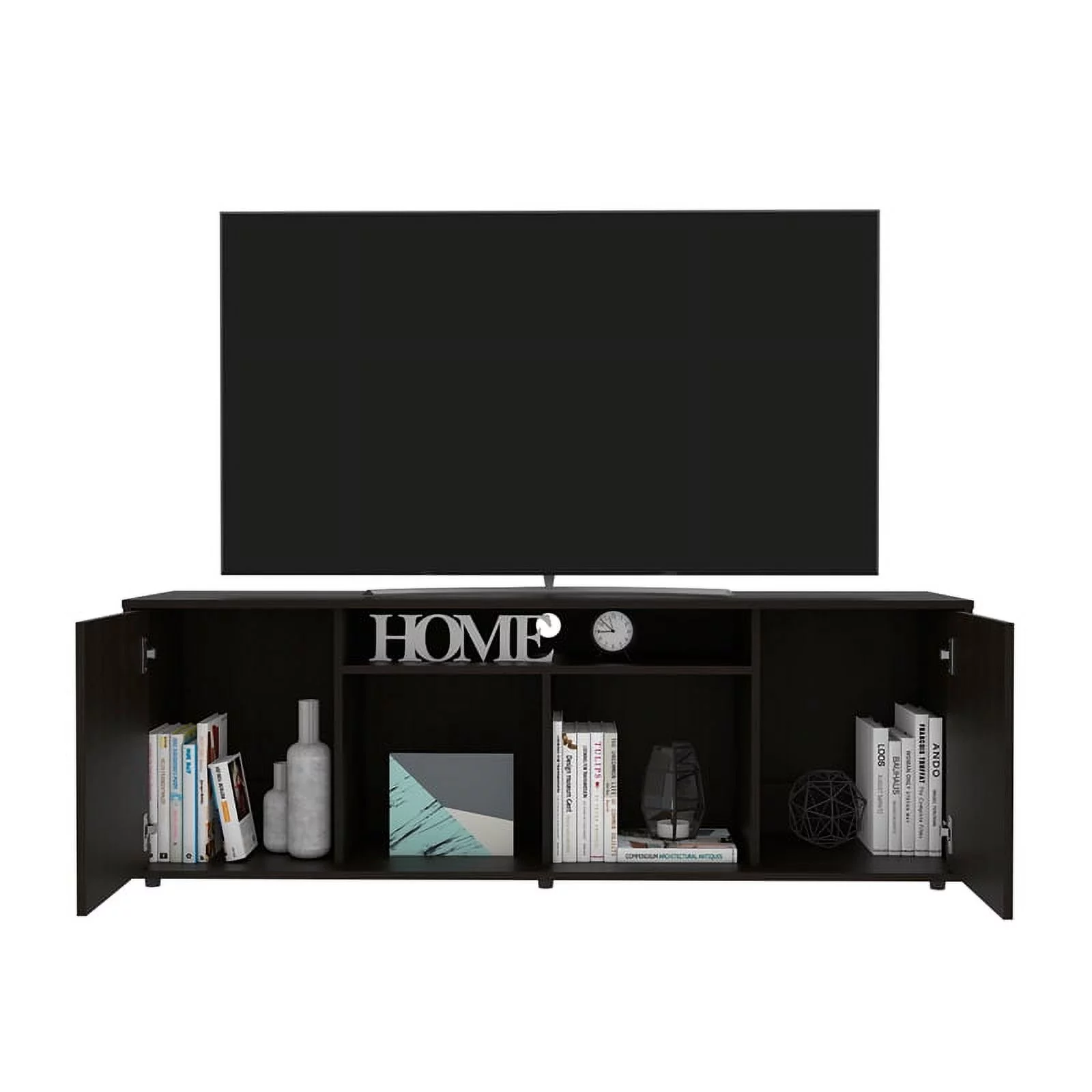 Home Square 2-Piece Set with Engineered Wood Coffee Table and TV Stand