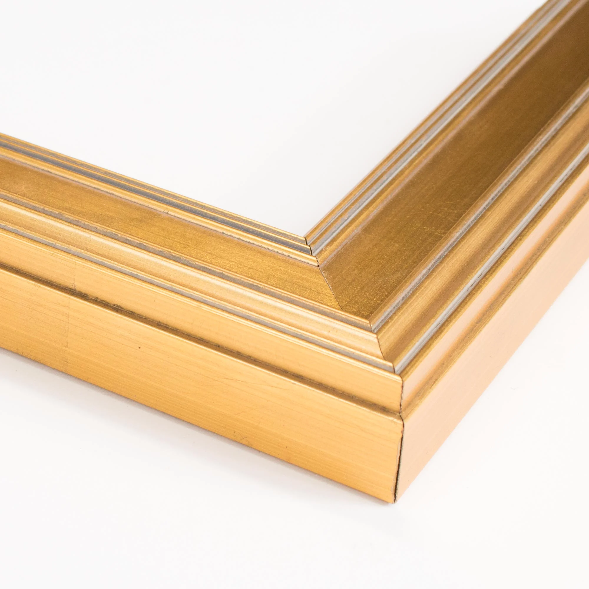 14x24 Frame Gold Solid Wood Picture Frame Width 2 Inches | Interior Frame Depth 0.5 Inches |