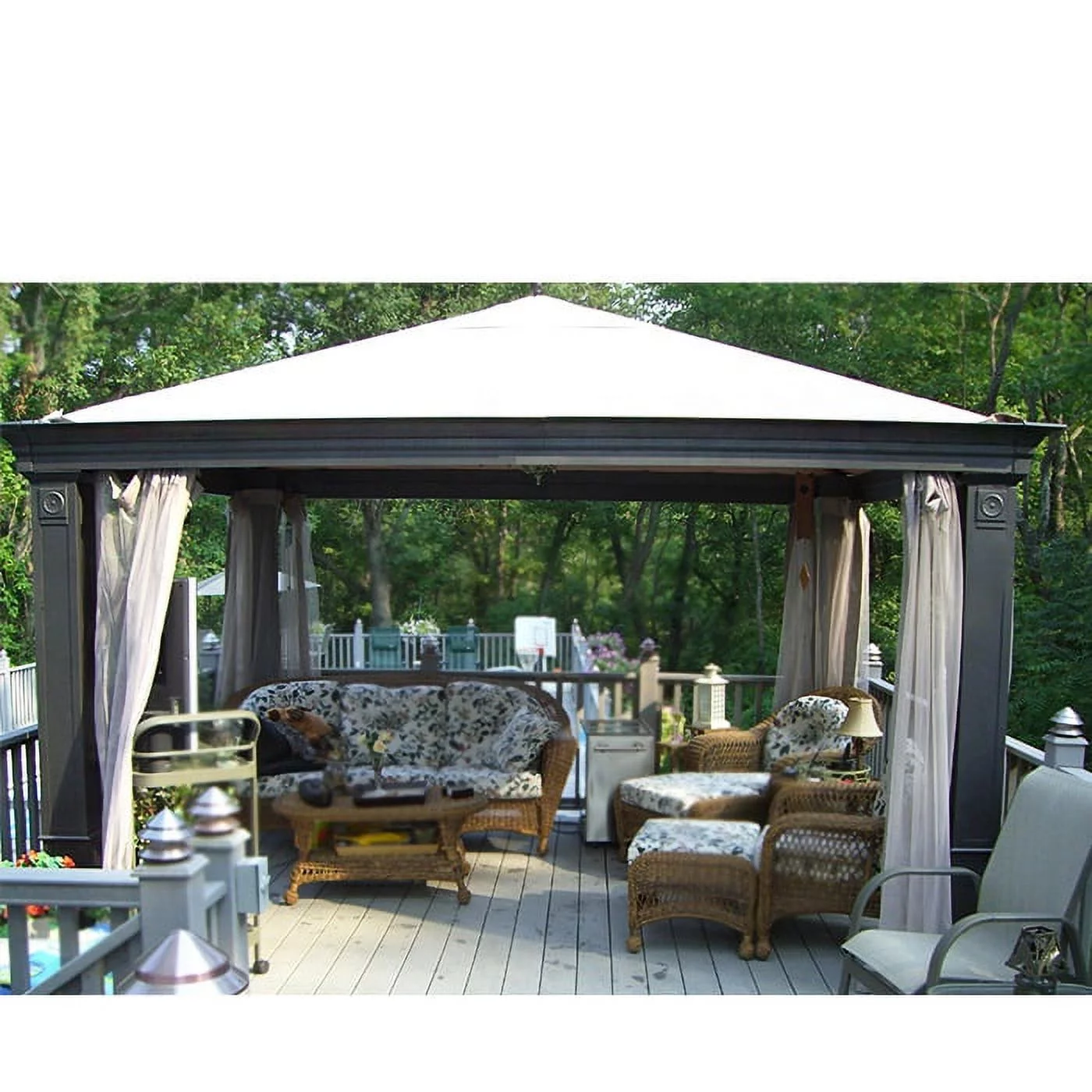 Garden Winds Replacement Canopy Top for Tiverton Series 1 Gazebo - Riplock 350