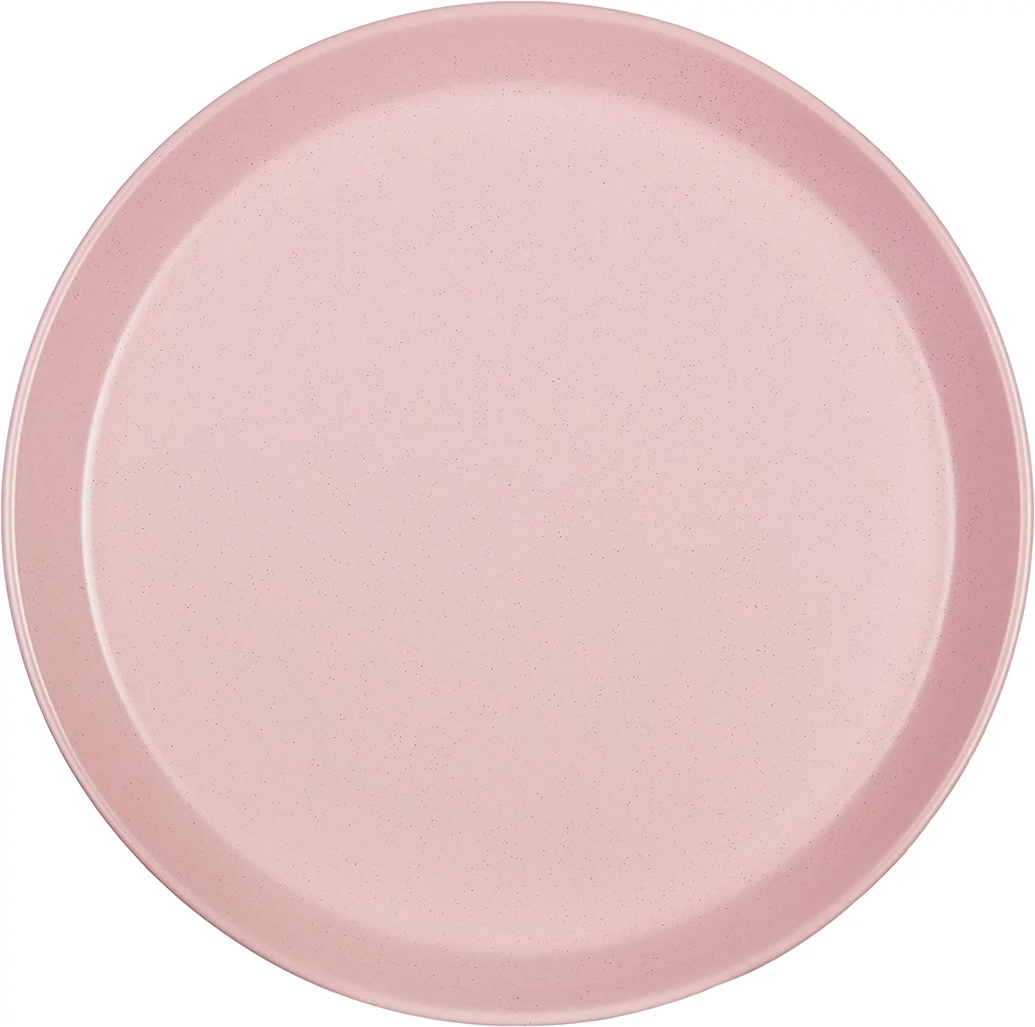 Stone Lain Serenity Rustic Stoneware Dinner Plate Replacements, 4 Count, Soft Pink
