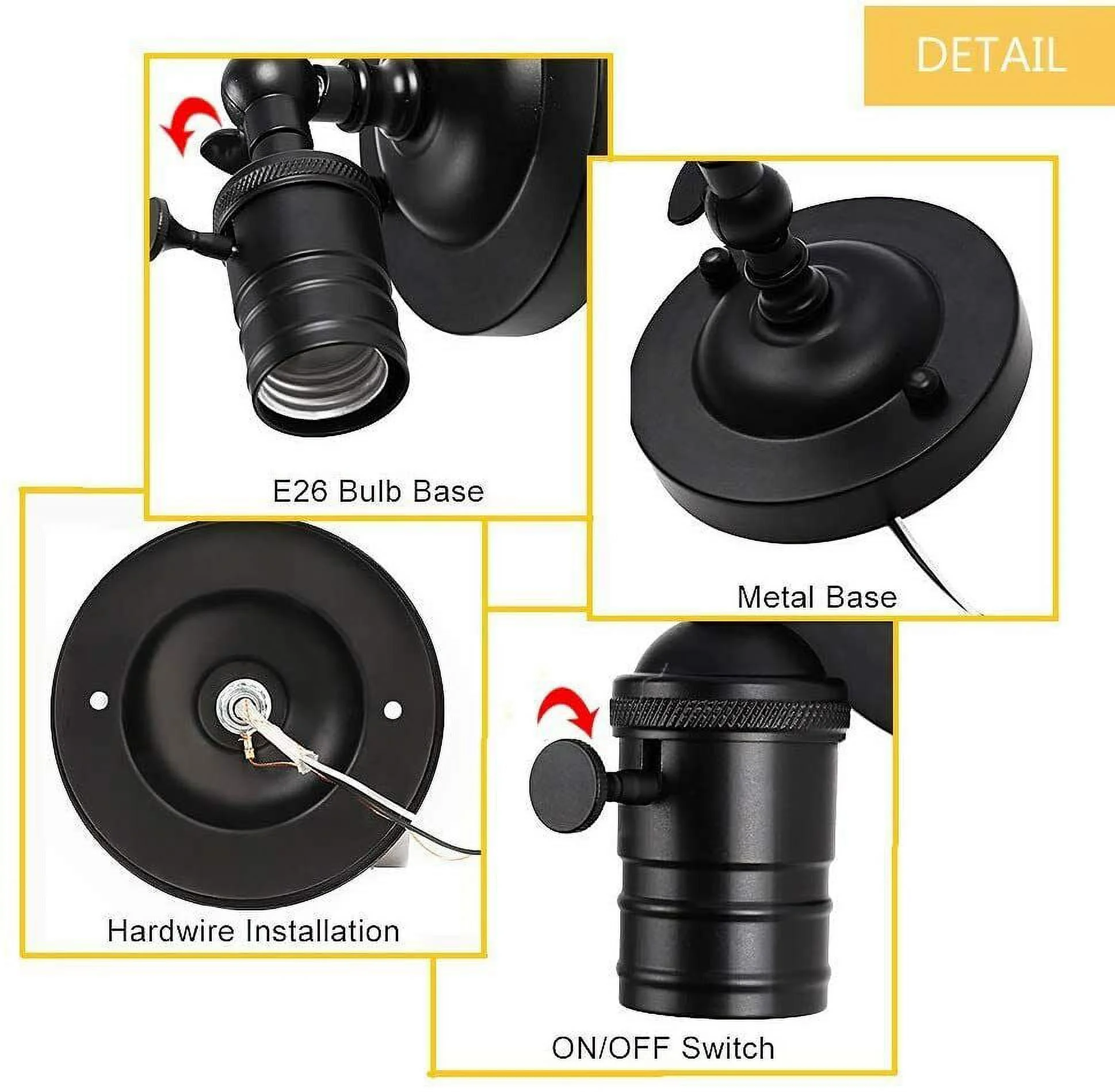 Set of 2 Wall Sconce Small Wall Light Fixtures Farmhouse Wall Lamp Hallway Lamp