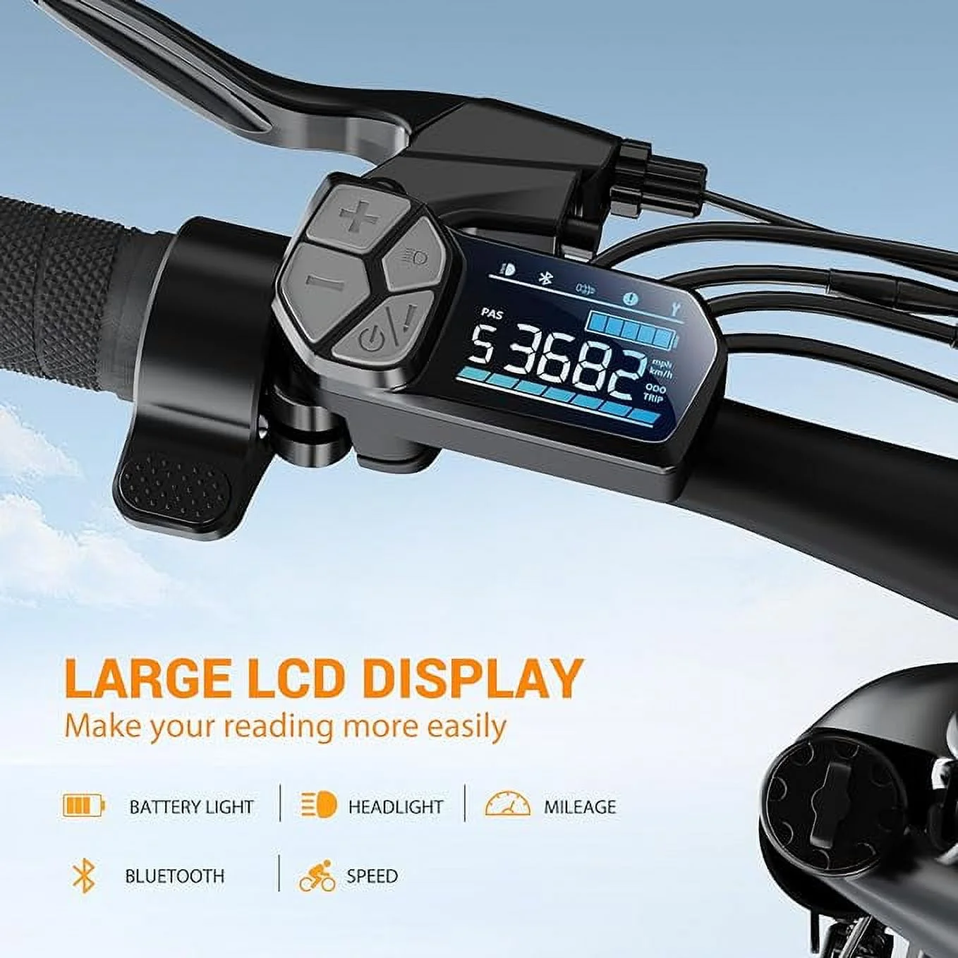 SISIGAD Electric Mountain Bike, 500W Electric Bike for Adults, 7-Speed and Dual Full Suspension, 48V 15Ah 27.5 inches Wheel, Gray