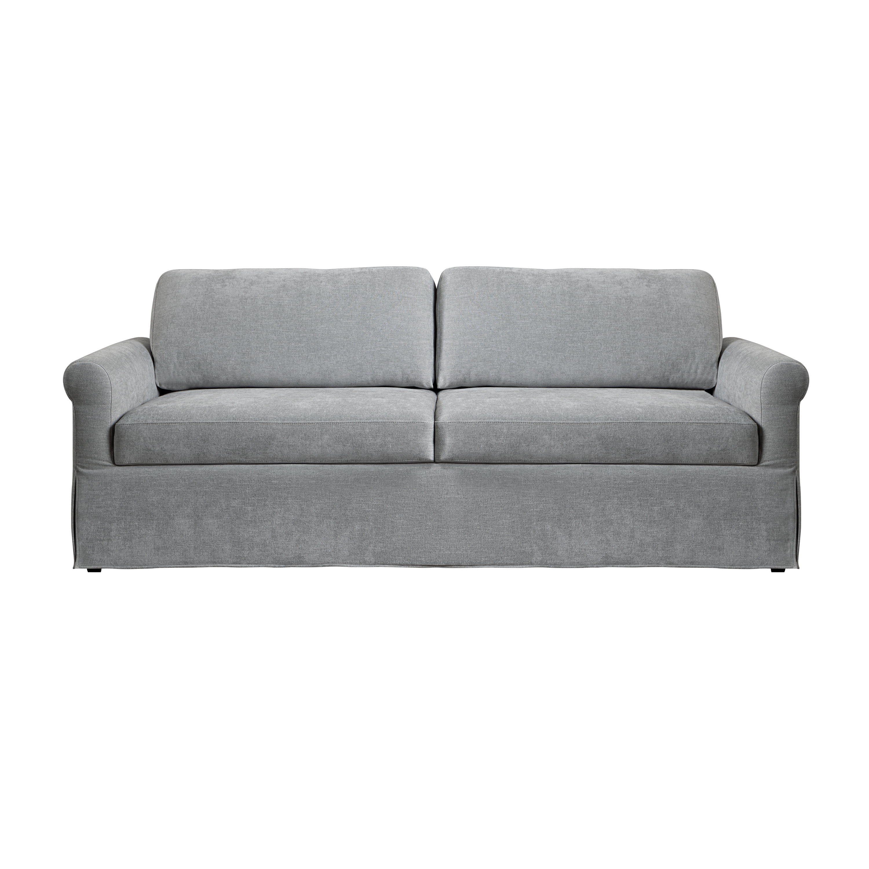 Serta Myers Modern Convertible Sofa, Light Gray Fabric
