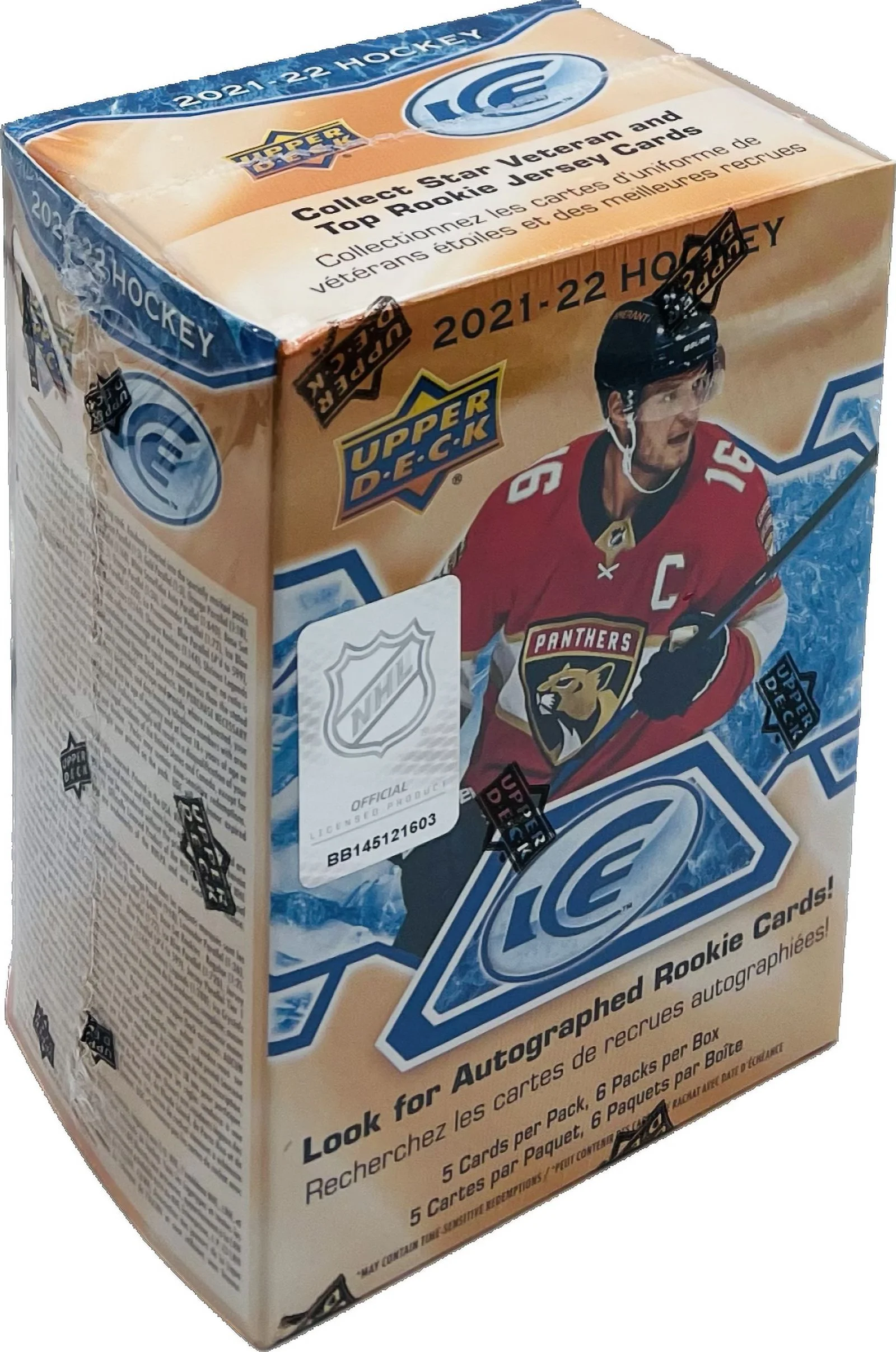 2021-22 Upper Deck Ice Hockey Blaster Box
