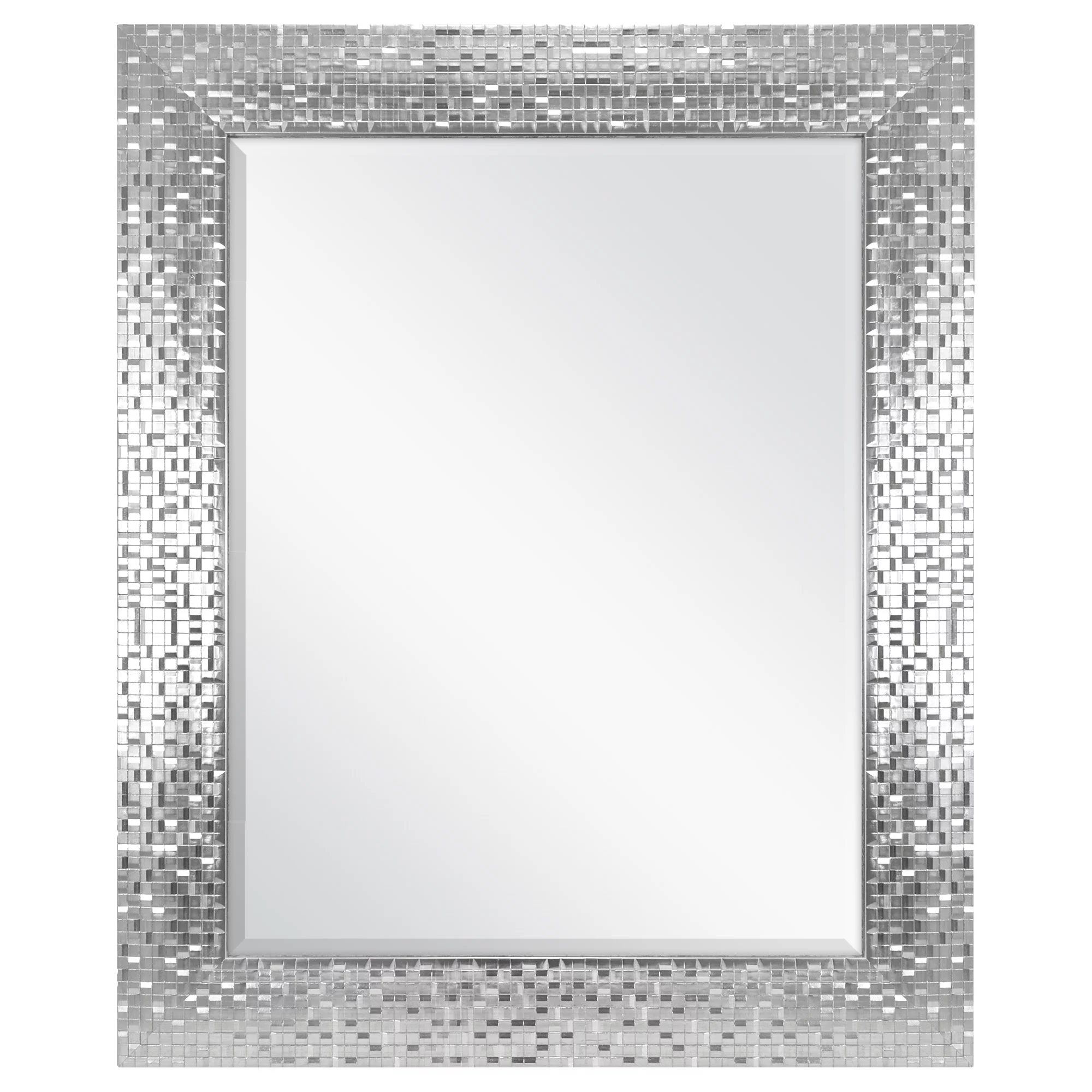 Better Homes & Gardens 23x28 Silver Tile Mirror