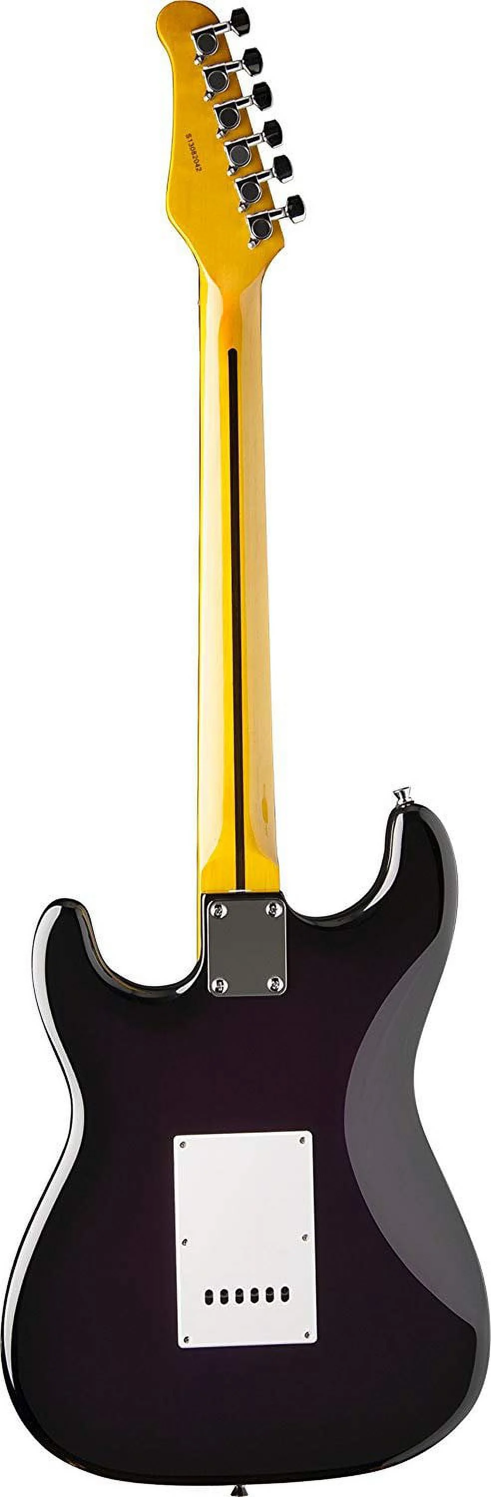 Oscar Schmidt  6 String Double Cutaway SSS Electric Guitar, Natural