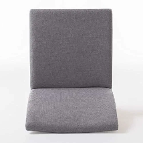 christopher knight home 298987 kwame walnut finish dining chair (set of 2), dark gray