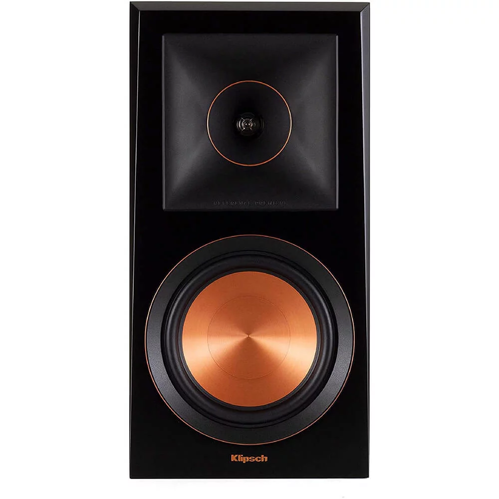Open Box Klipsch RP600M 6.5 inch 2-Way Bookshelf Speakers (Pair) - Ebony