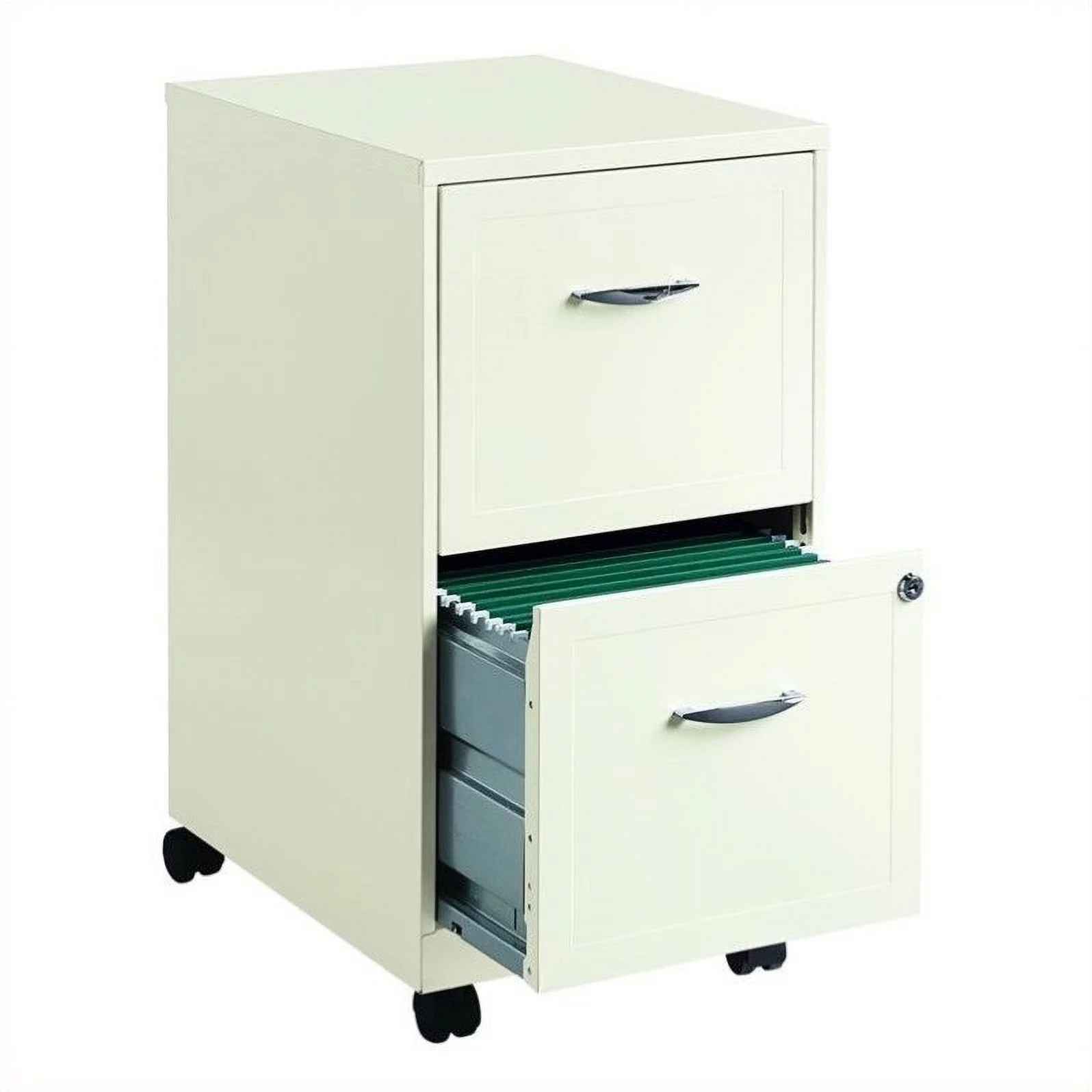 2 Piece Mobile Metal File Cabinet and Adjustable Mobile File Caddy