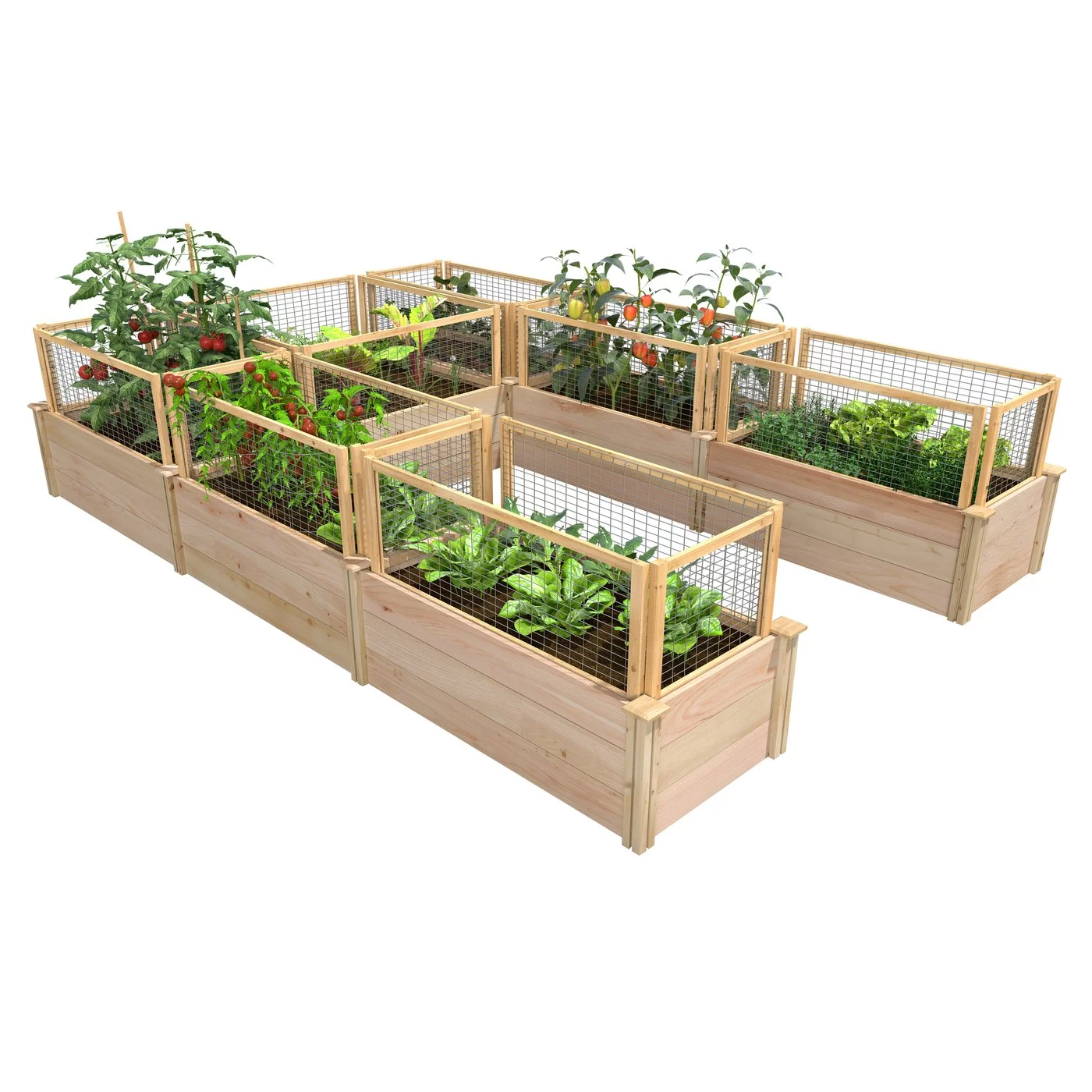 Greenes Fence Premium Cedar U-Shaped Raised Garden Bed