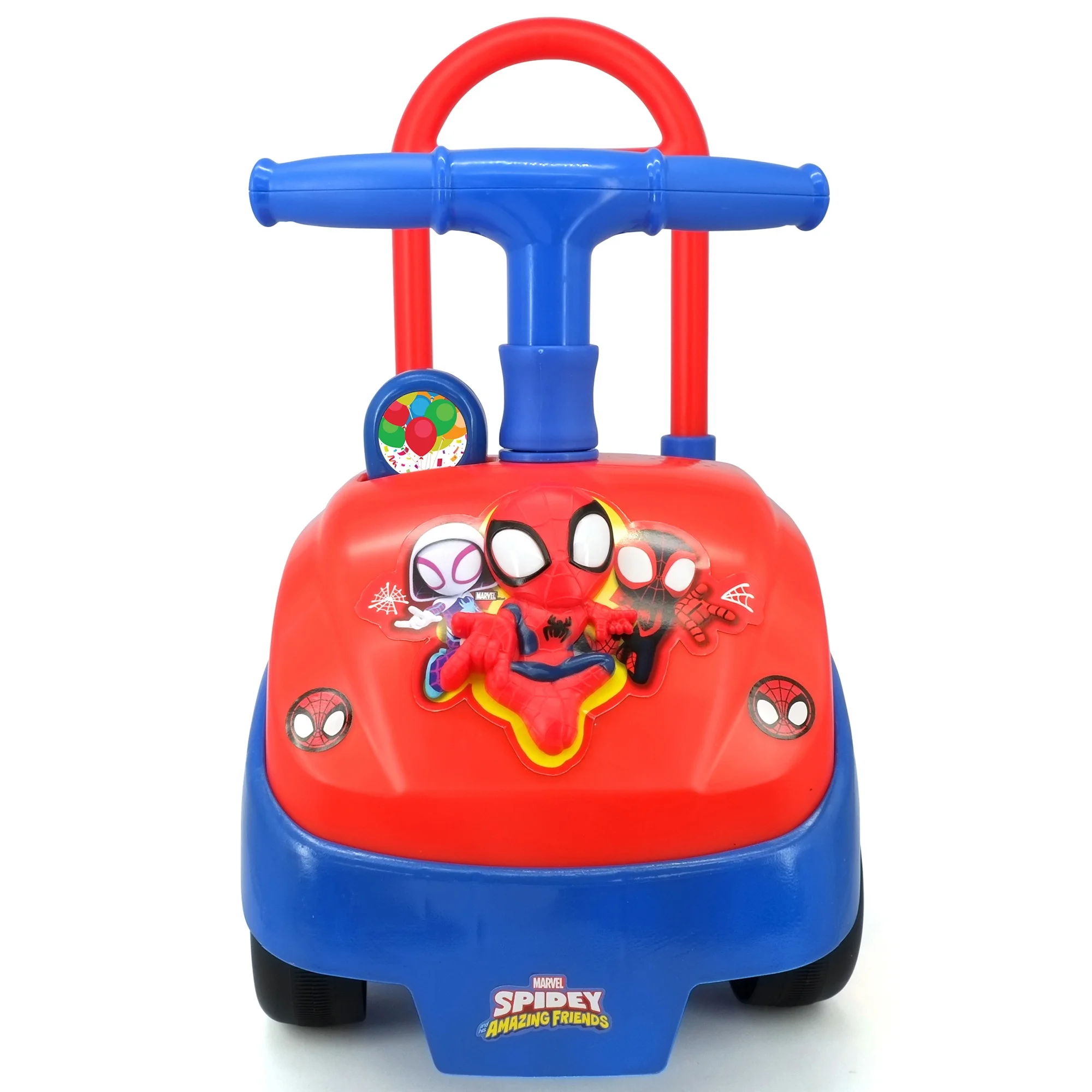 Spidey Foldable Handle Ride-on W/ Interactive Dashboard & Sounds