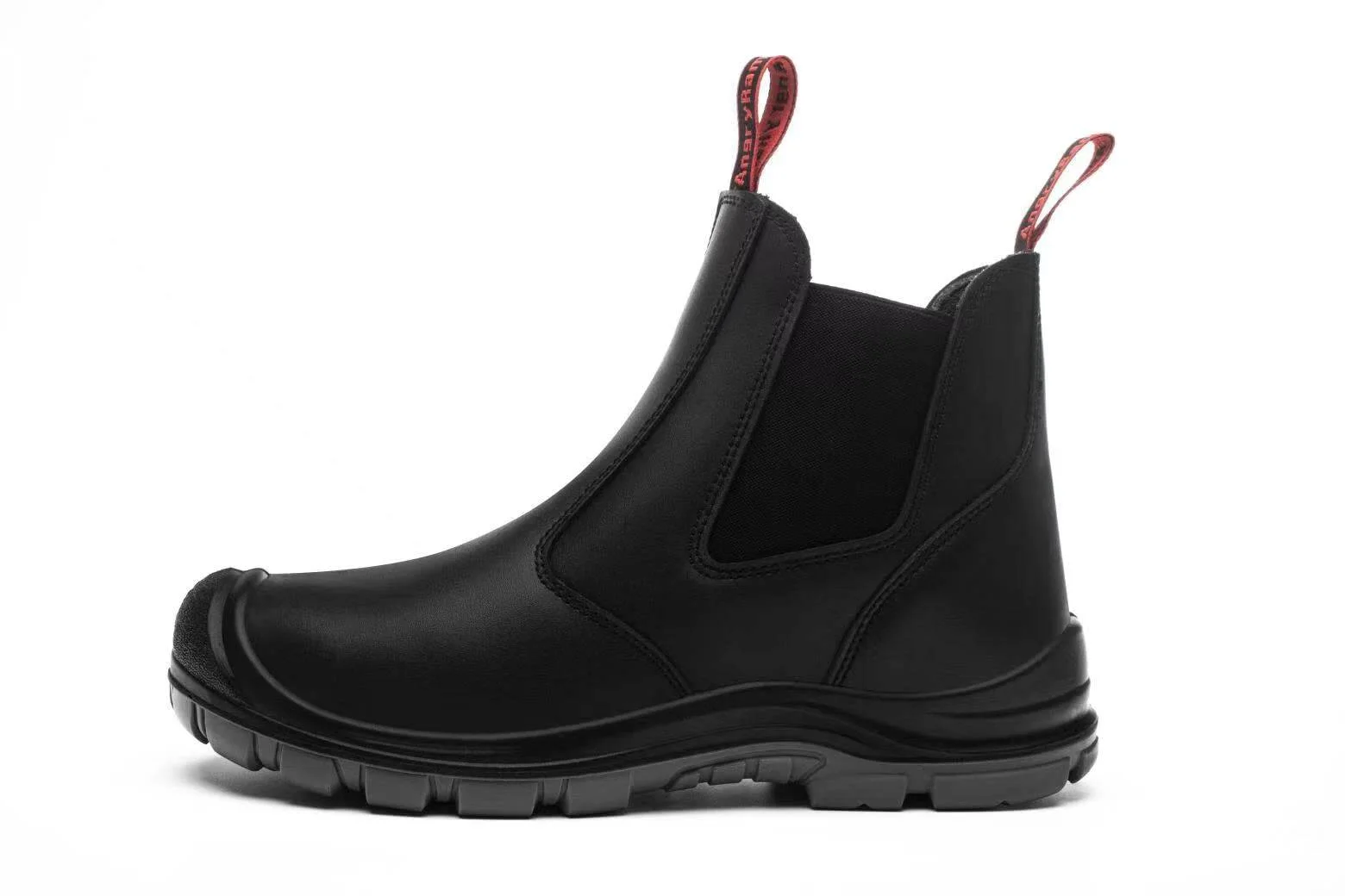 ANGRYRAM Steel Toe Work Boots for Men Slip-on Chelsea Boot, Men's Industrialn Shoes Non-slip Safety Boots