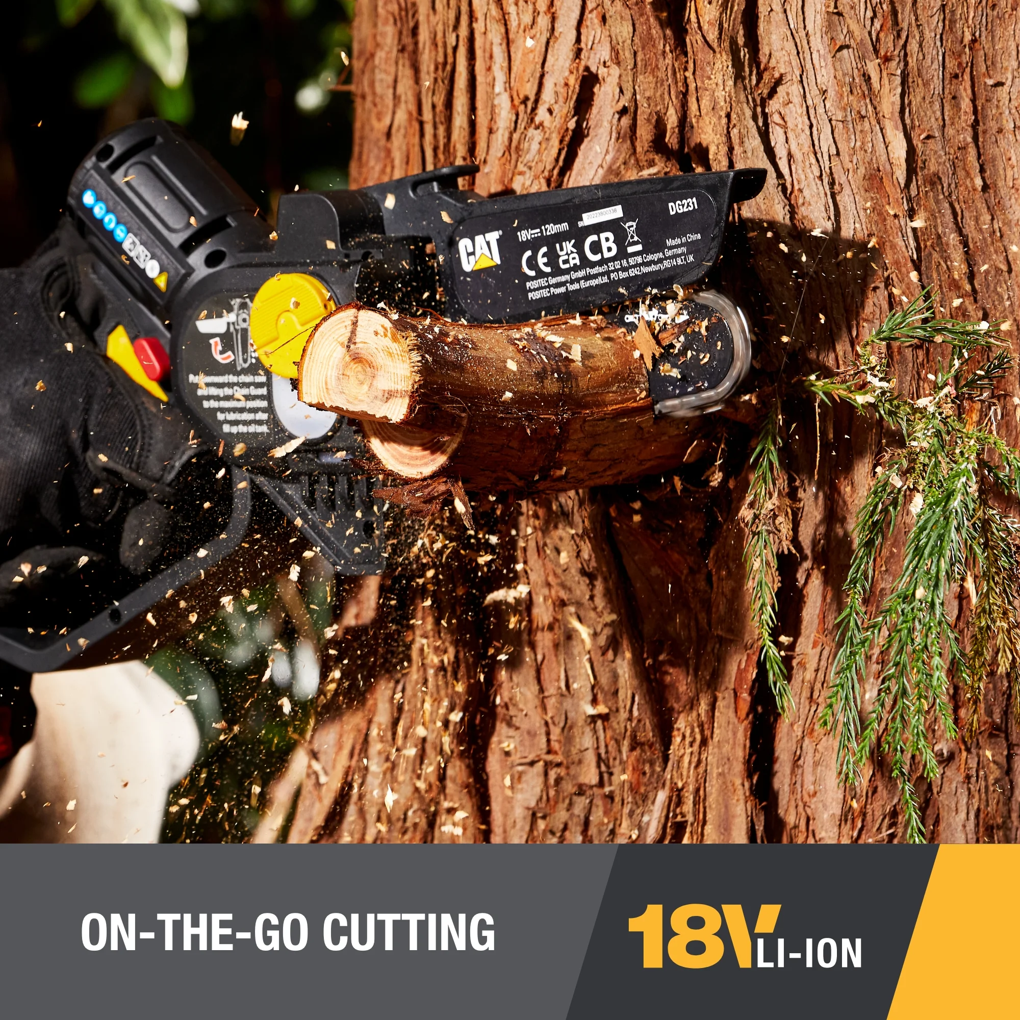 Caterpillar Cat® DG231 18V Brushless 5” Pruning Saw (Battery & Charger Included)