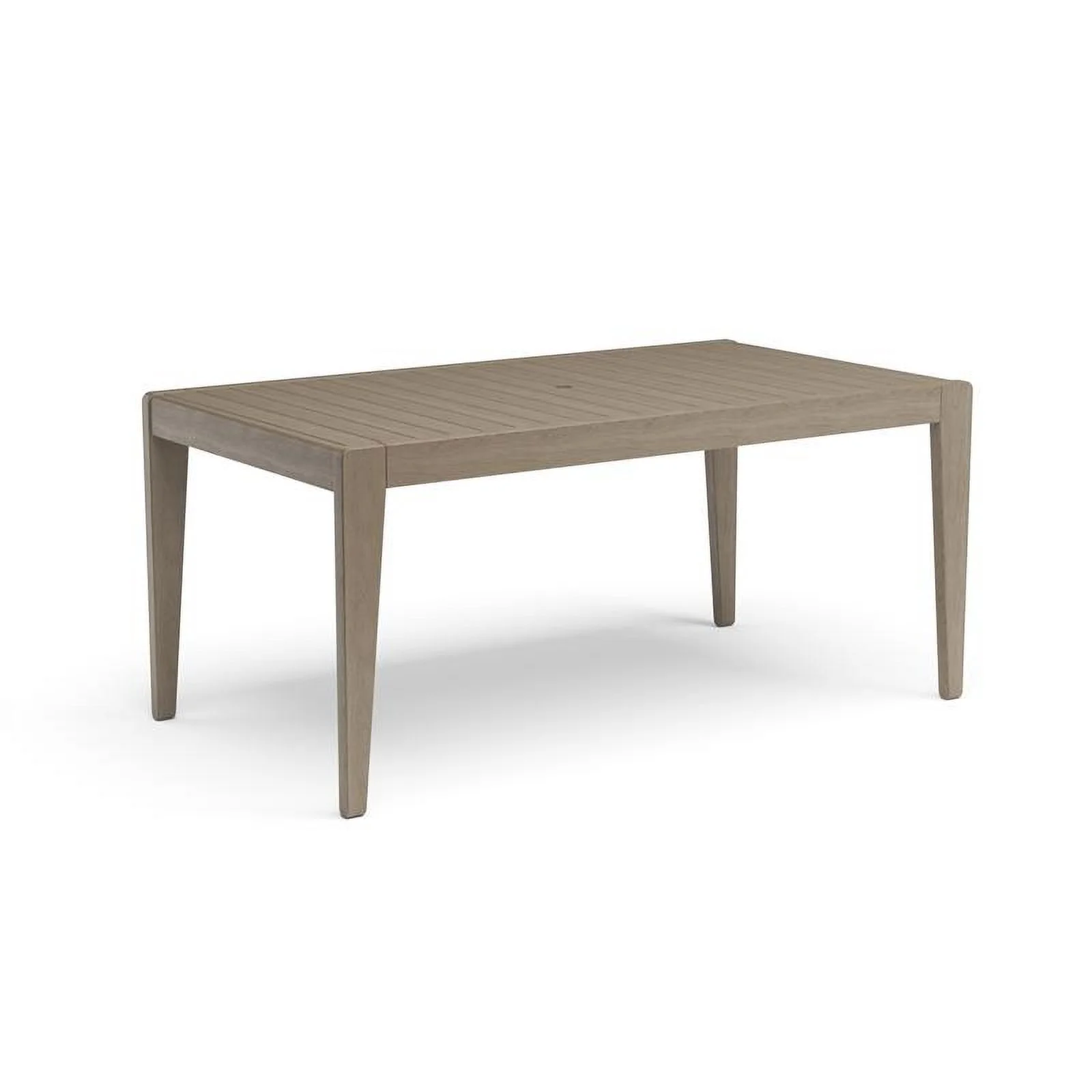 Afuera Living Traditional Sustain Wood Outdoor Dining Table in Gray