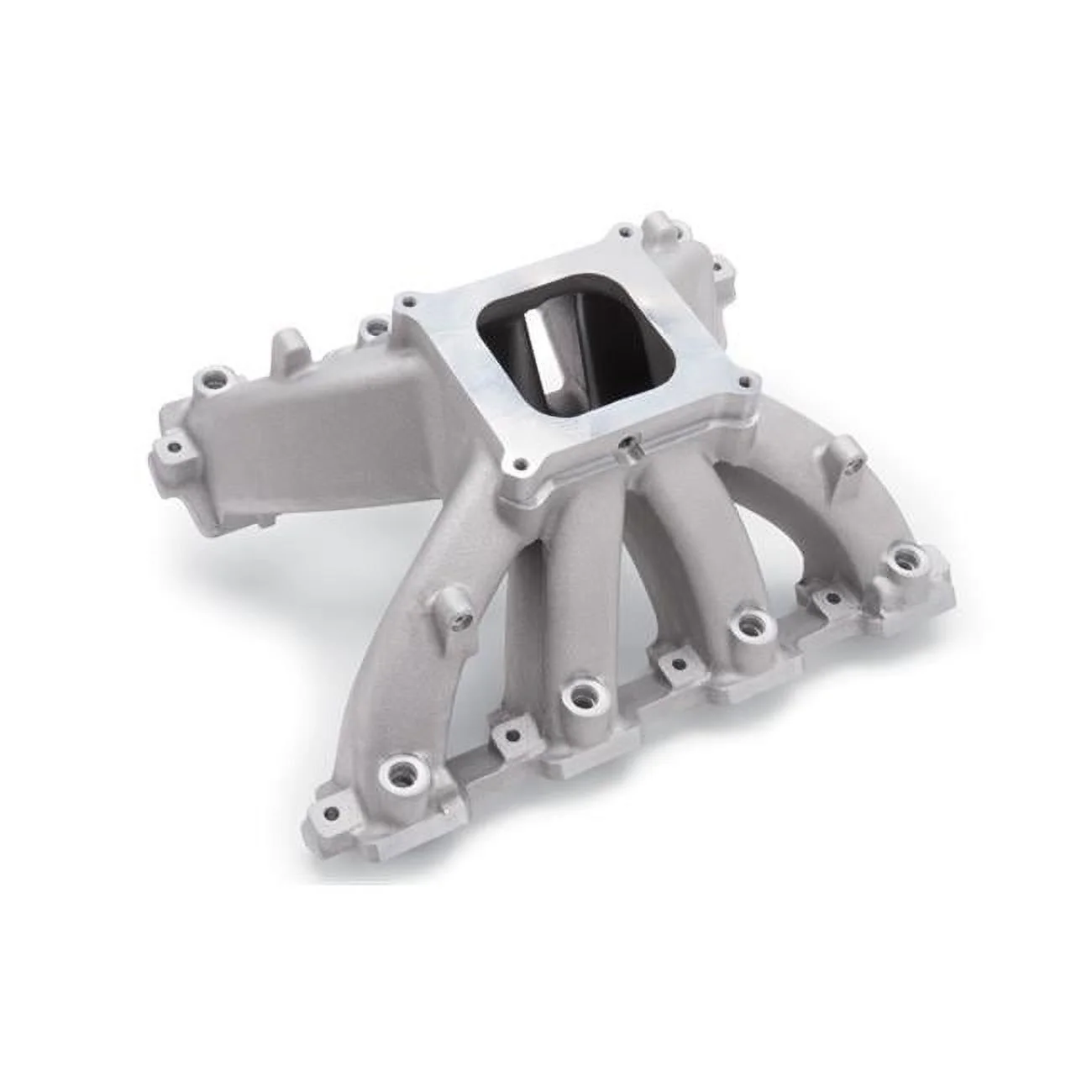 Super Victor LS7 Competition EFI Flange & Single Plane Intake Manifold for GM LS-Series - Natural