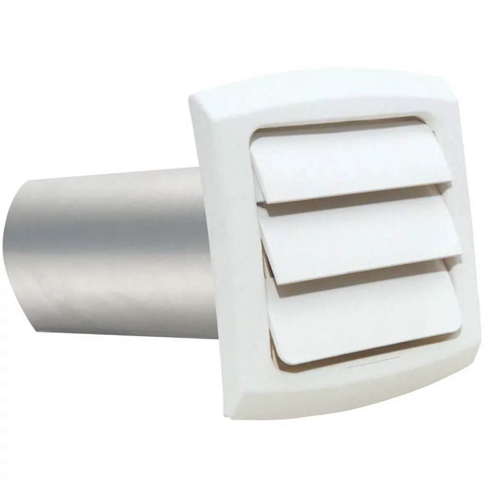 Dundas Jafine ProVent 4 In. White Louvered Dryer Vent Hood BLH4WZW6 BLH4WZW6 266574