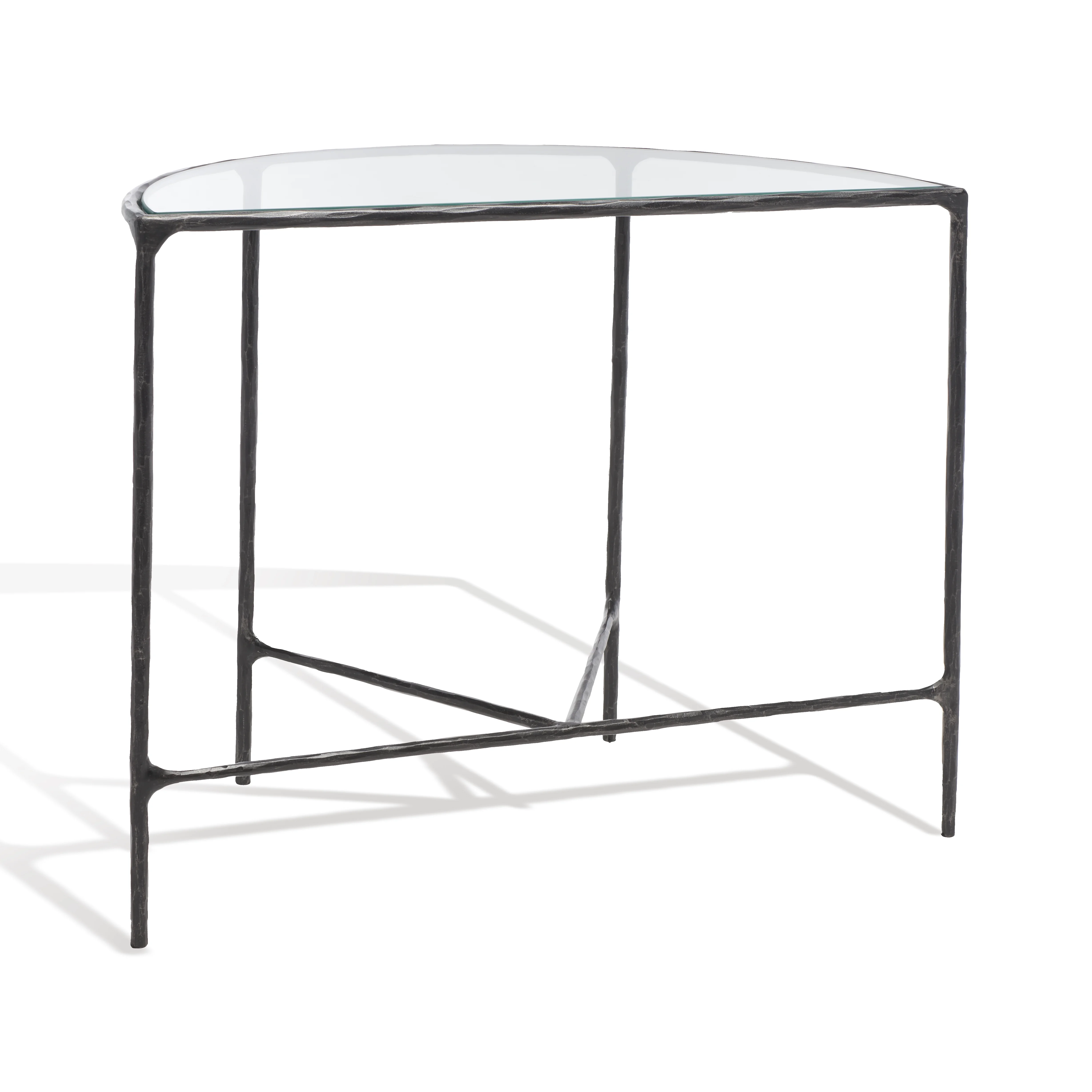SAFAVIEH Couture Jessa Glam Metal Console Table, Black