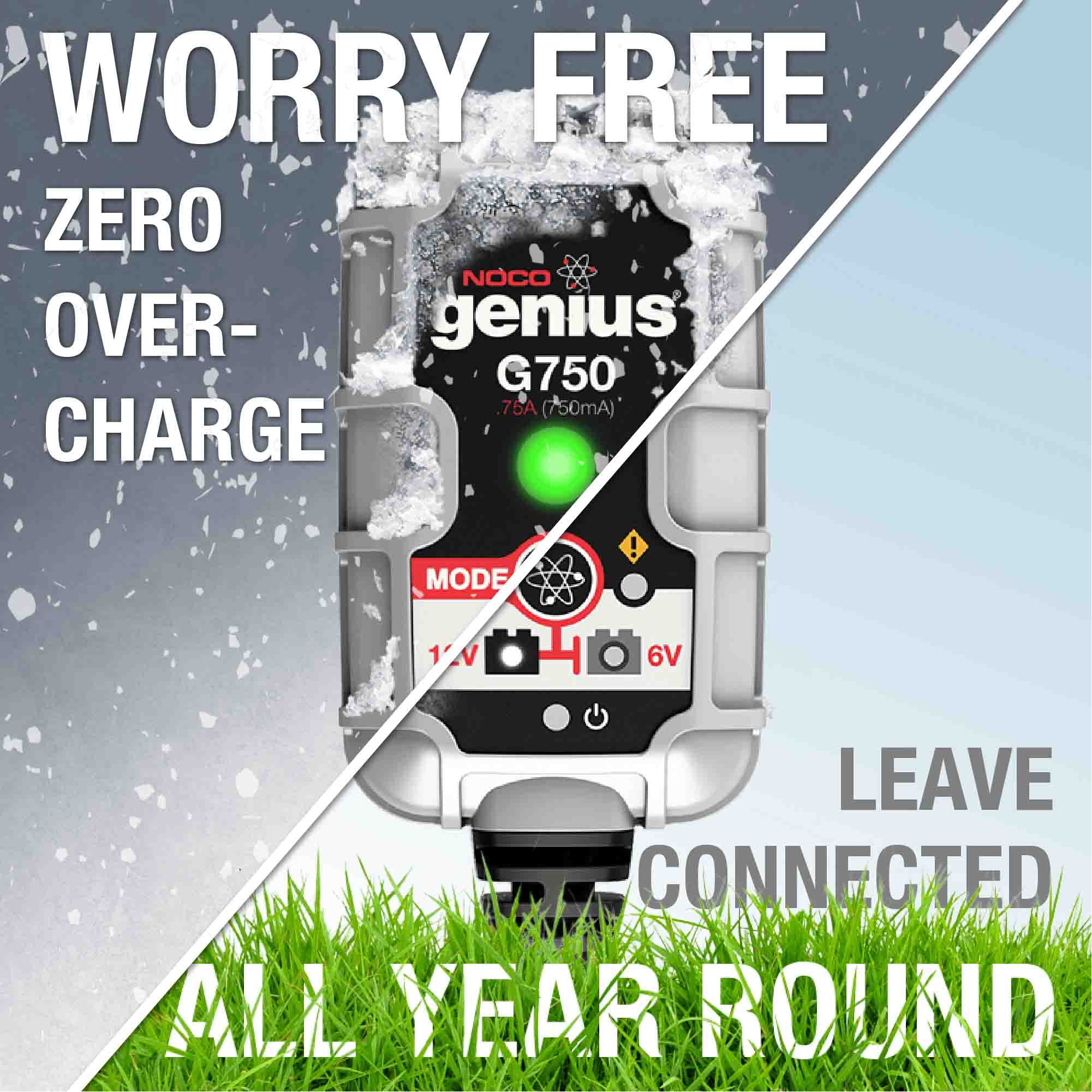 NOCO Genius G750 6V/12V .75 Amp Battery Charger and Maintainer