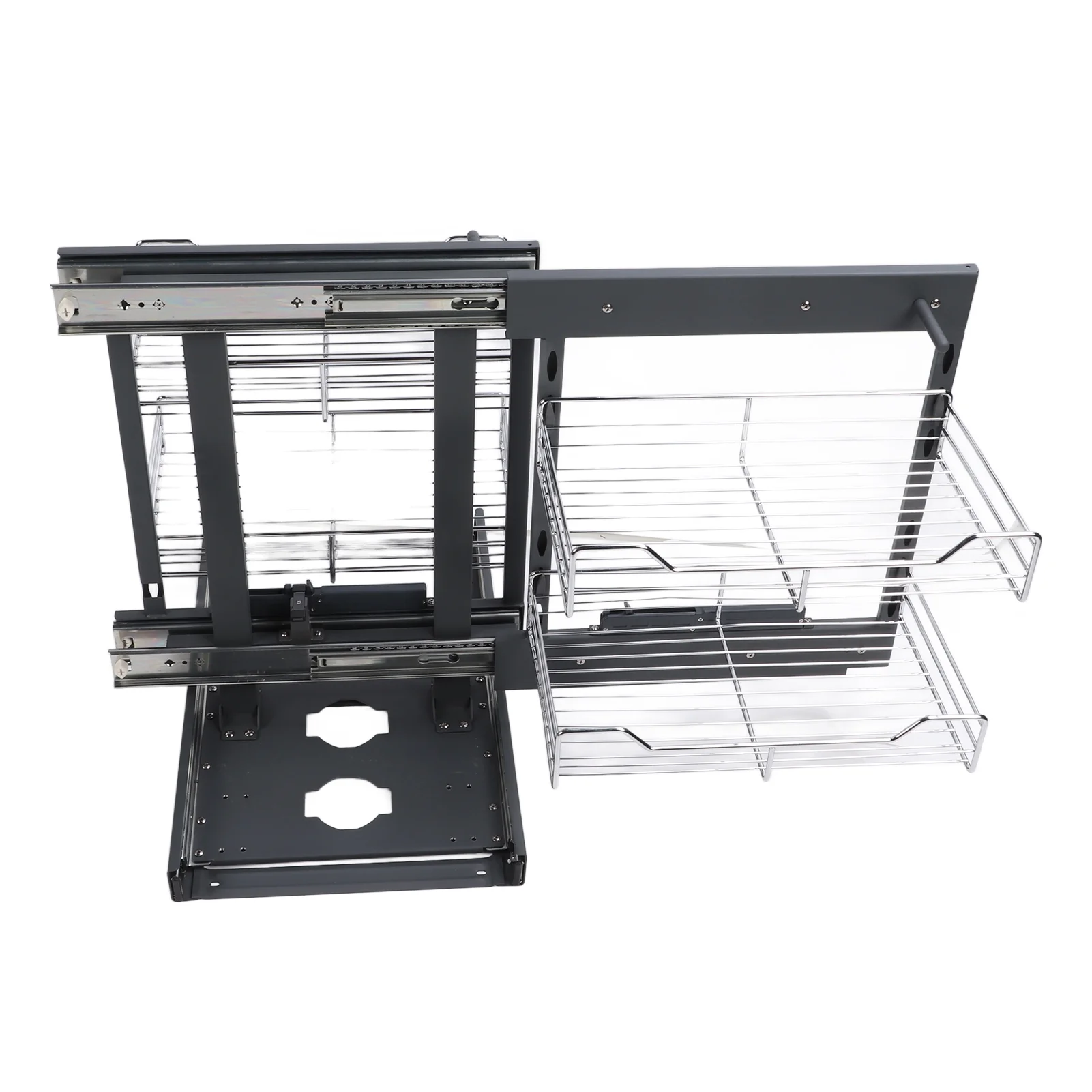 Blind Corner Pull Out Organizer 800mm Slide Out Kitchen Cabinet Organizer for Seasoning Dish