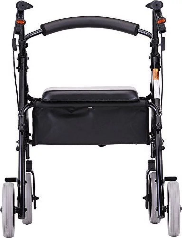 NOVA Medical Products 20 Zoom Rolling Walker, Black