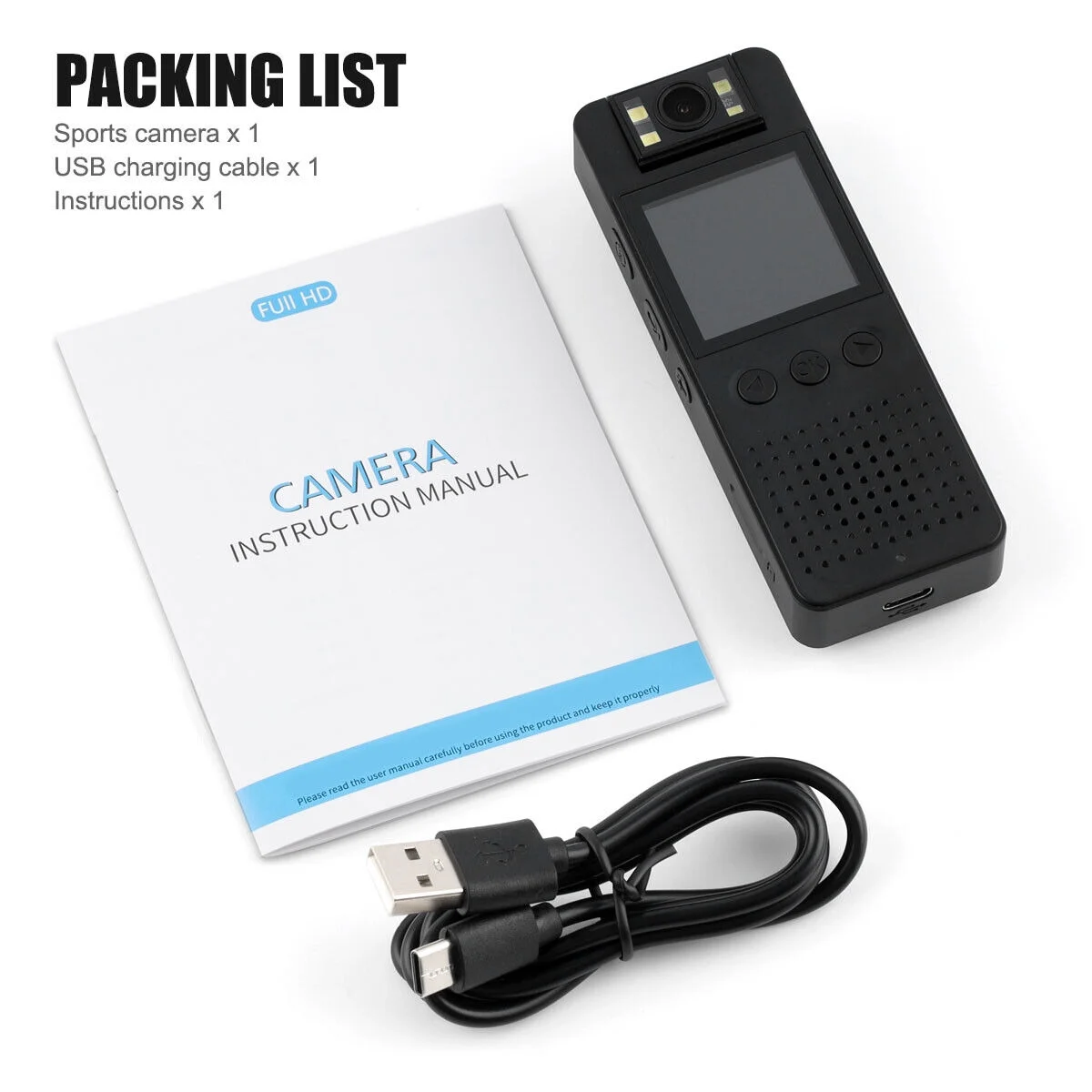 HD 4K/1080P Audio Video DVR IR Night Cam WIFI Camcorder Mini Police Body Camera