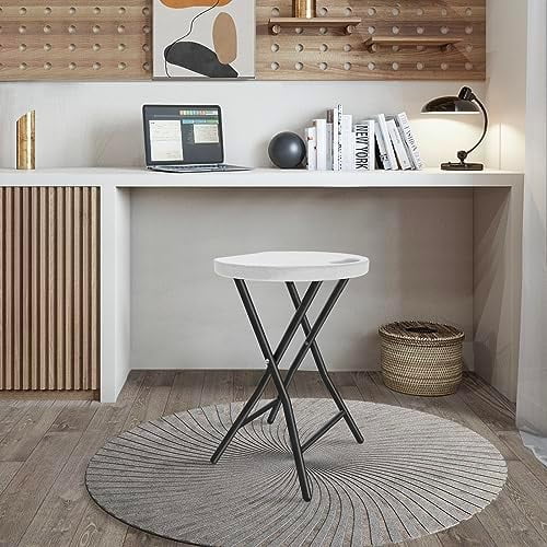 CHNBVC TAVR  Portable  18 Inch  500lbs Capacity  Heavy Duty Stool Chair with Handle  Foldable Stool for Adults  Round Fold Chair for Dorm  Kitchen  Vanity  Church and Outdoor use