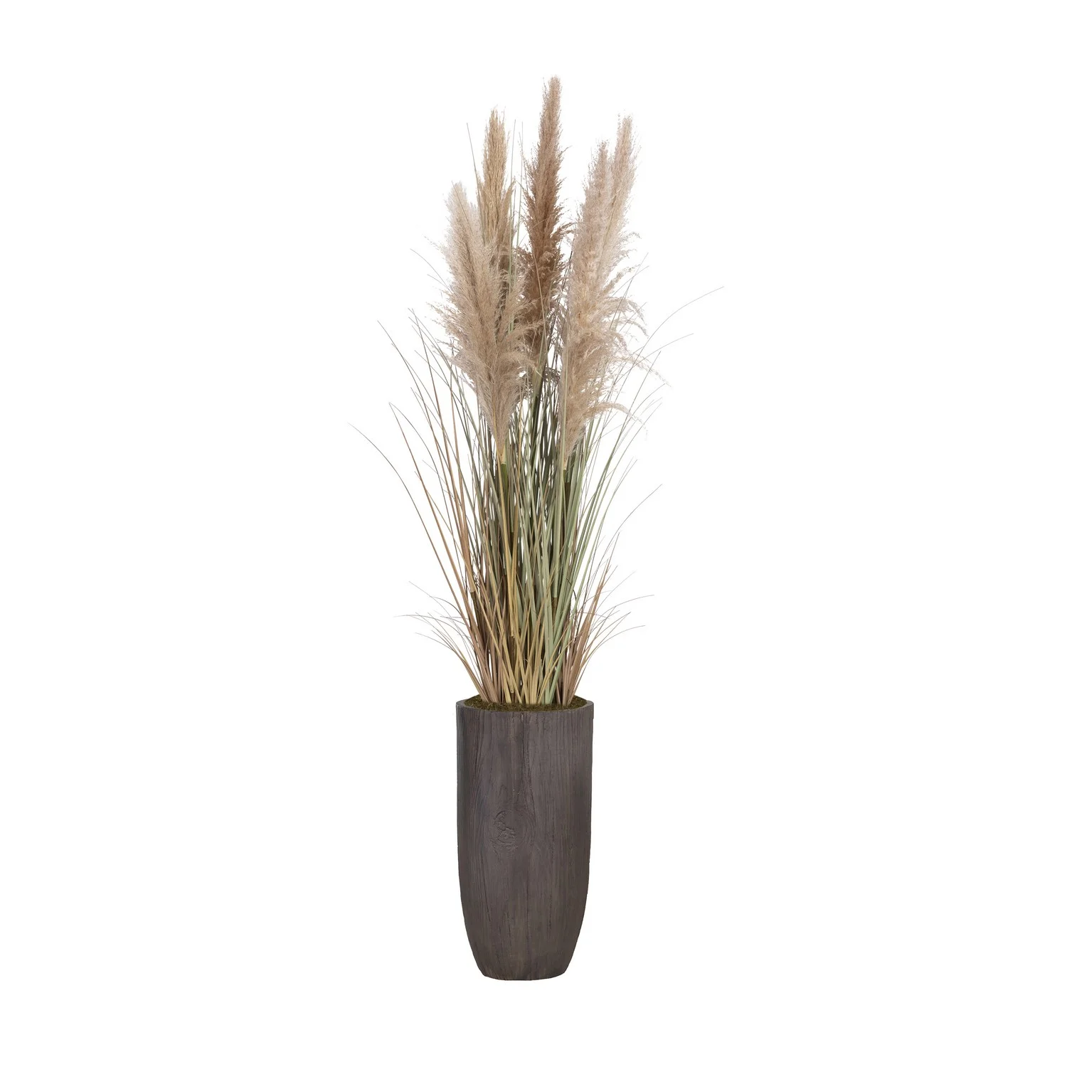 Tall Faux Pampas Grass | 74.25” Tall grass in planter | Vintage Home