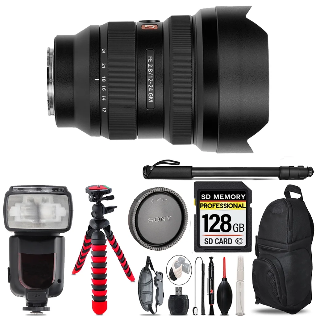 Sony FE 12-24mm f/2.8 GM Lens  - 128GB Accessory Kit