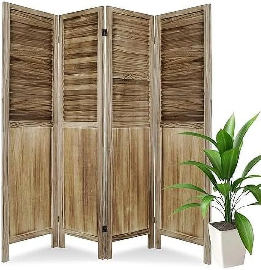 TJCGDTY 6 Panel Room Dividers with Chalkboard Panels  5.6Ft Portable Wood Room Dividers and Folding Privacy Screens  Indoor Decorative Room Partition for Office Bedroom  Cream White