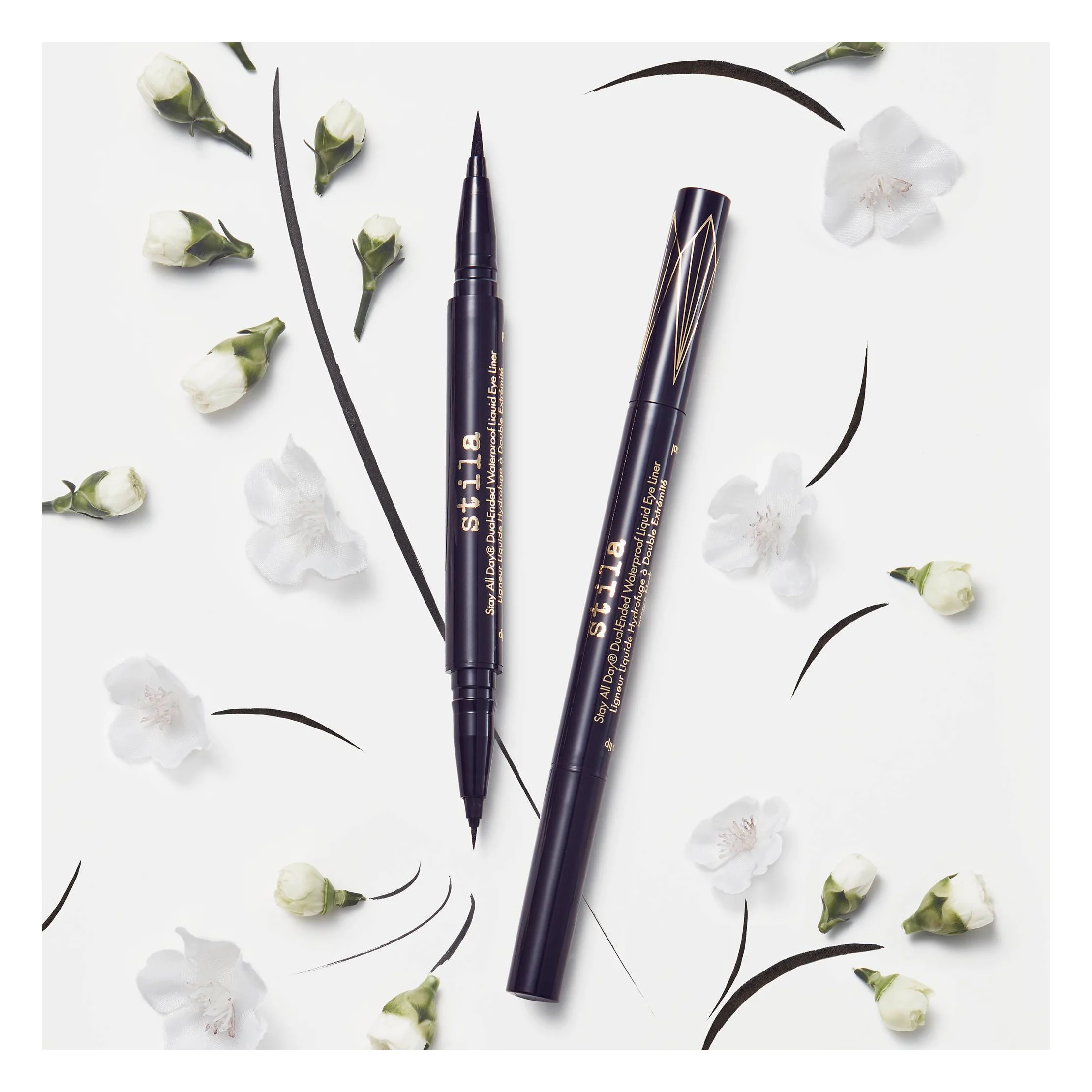Stay All Day Dual-Ended Waterproof Liquid Eyeliner - Intense Black - 0.033 fl oz - Ulta Beauty