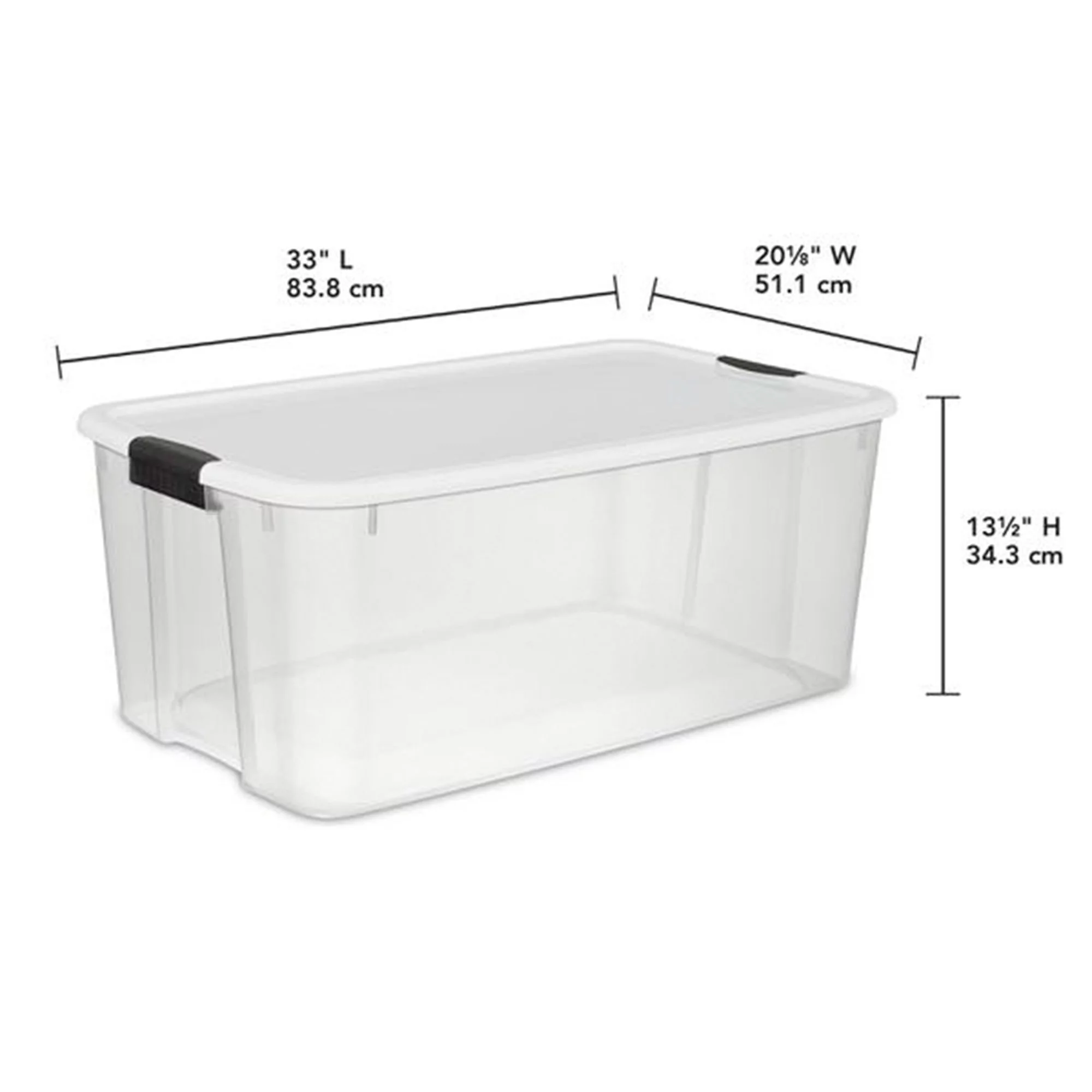 Sterilite 4 Sets of 116-Quart & 6 Sets of 18-Quart Latch Lid Tote