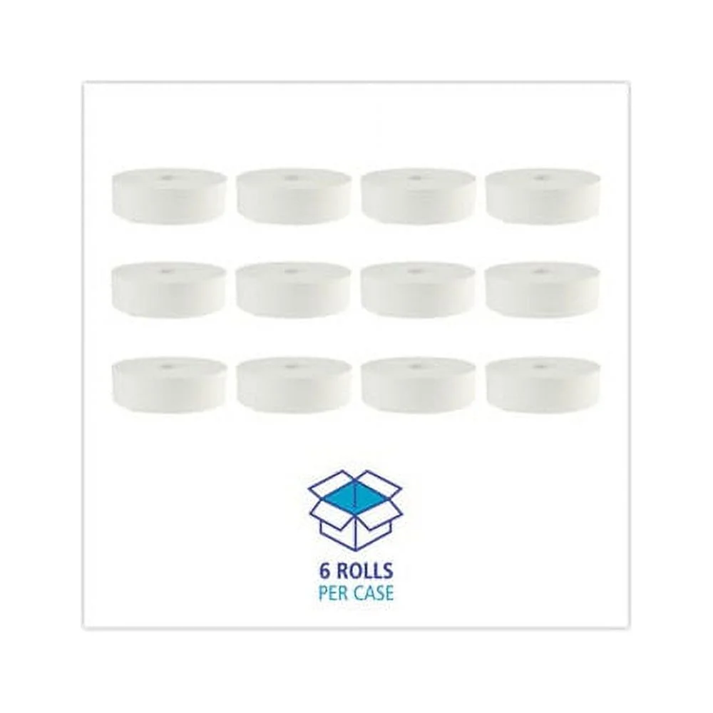 Boardwalk, JRT Bath Tissue Jumbo, Septic Safe, 2-Ply, White, 3.5