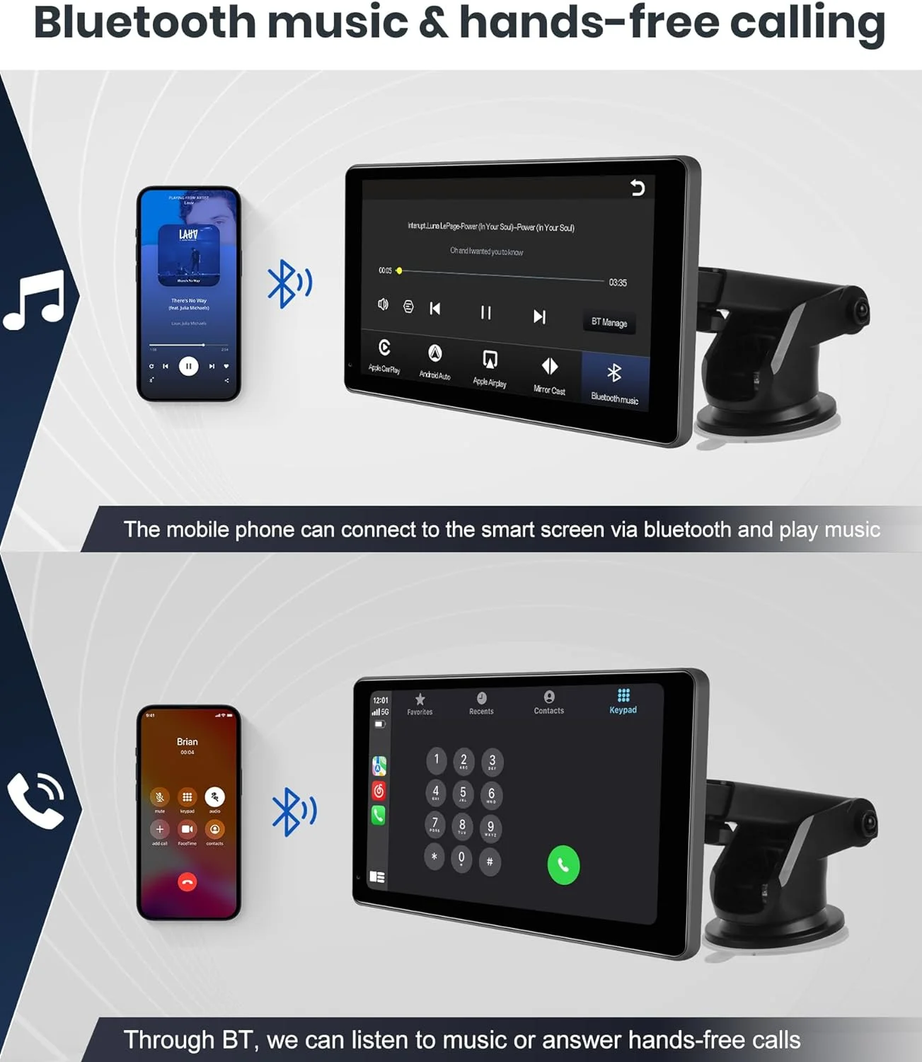 Portable CarPlay Radio with 7