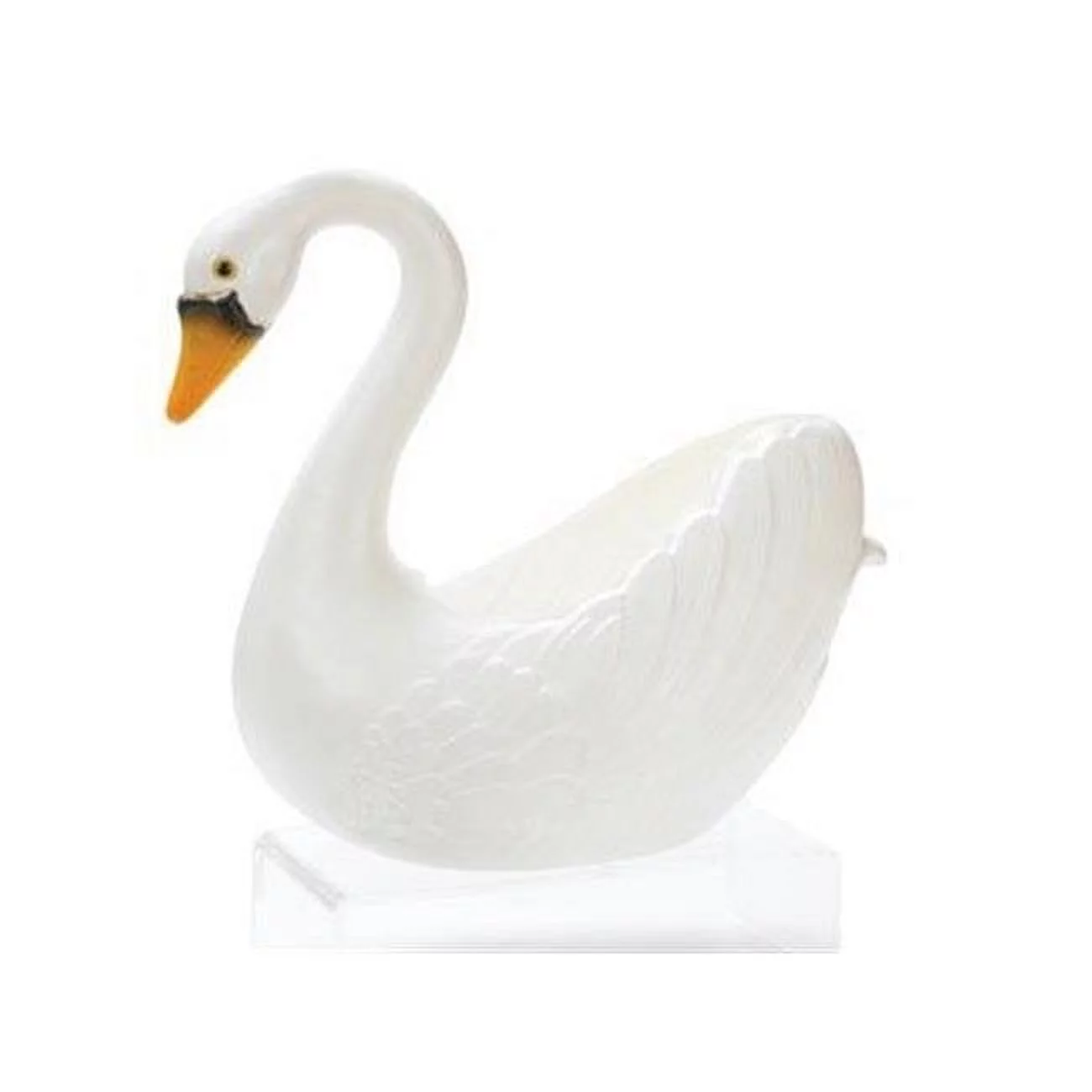 16 in. Swan Planter - White