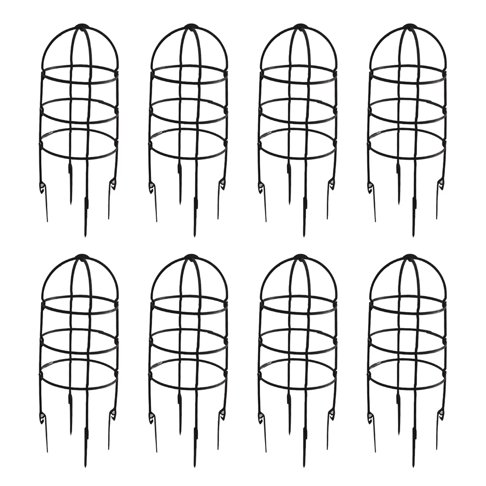 Plant Flower Stand Garden Trellis Trees Beans 6PCS Plastic Natural U-Hoops U-shaped Vegetables Tomatoes Durable Support