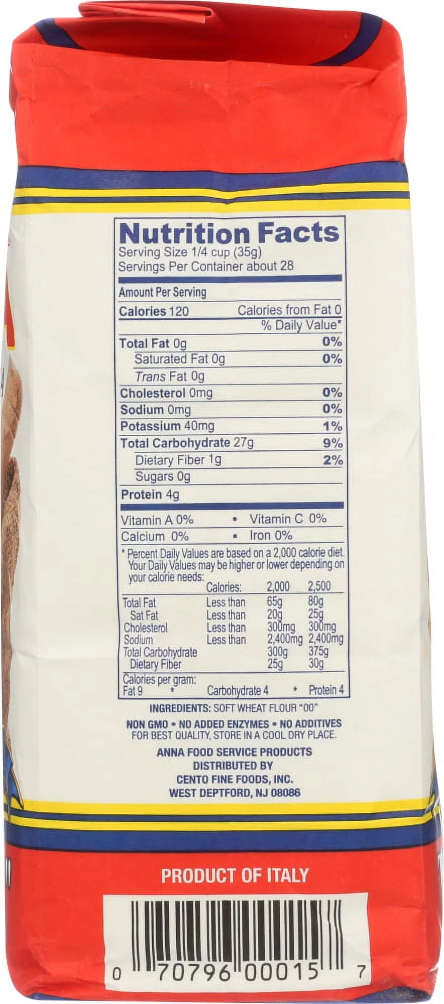 Anna Napoletana Extra Fine Flour Unbleached, 35.2 oz