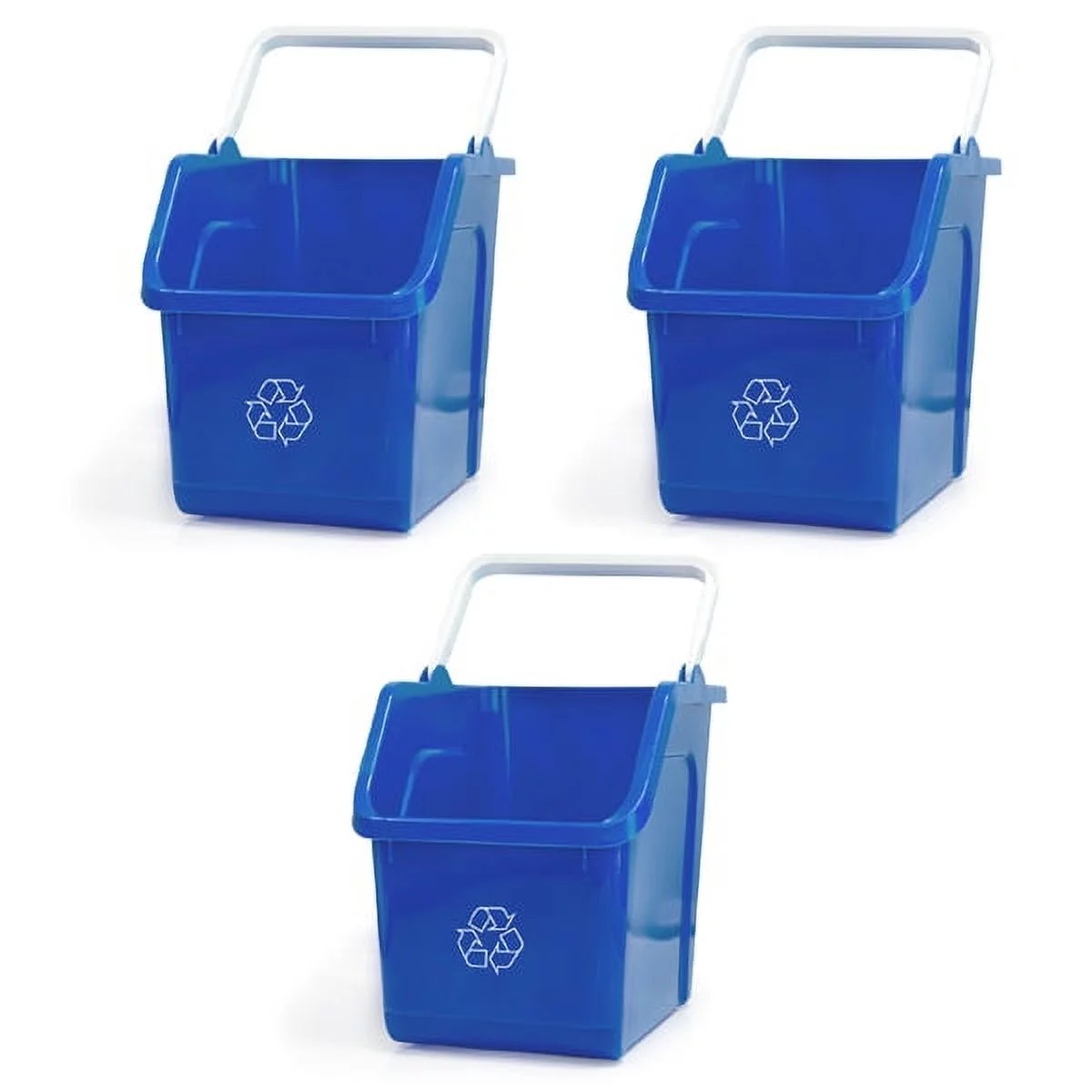 6 Gallon/25 Liter Handy Recycler with Easy Carry Handle(0942) - 3 pack