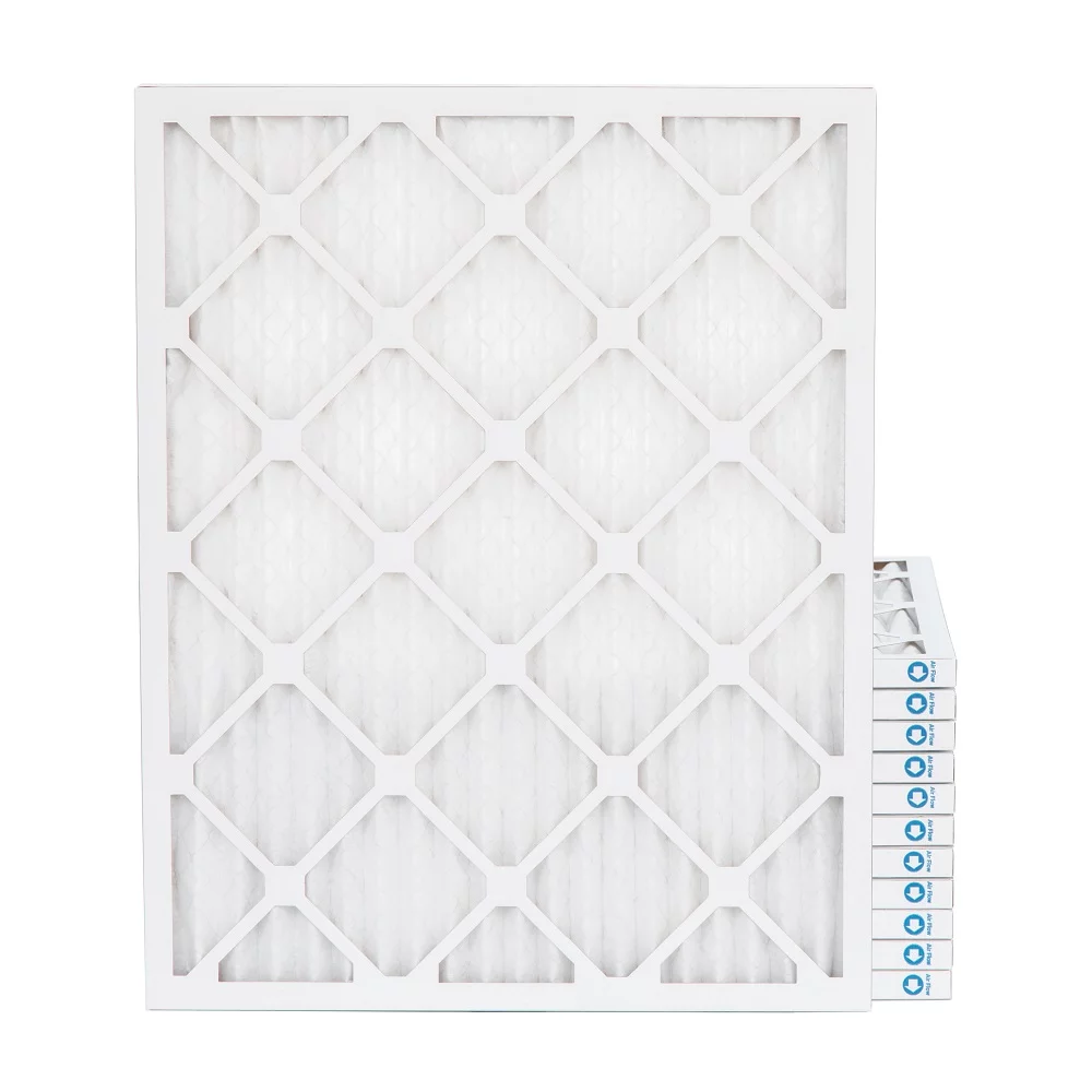 Pamlico Air 20x24x1 MERV 8 Pleated AC Furnace Air Filters. Case of 12. Actual Size: 19-1/2 x 23-1/2 x 3/4