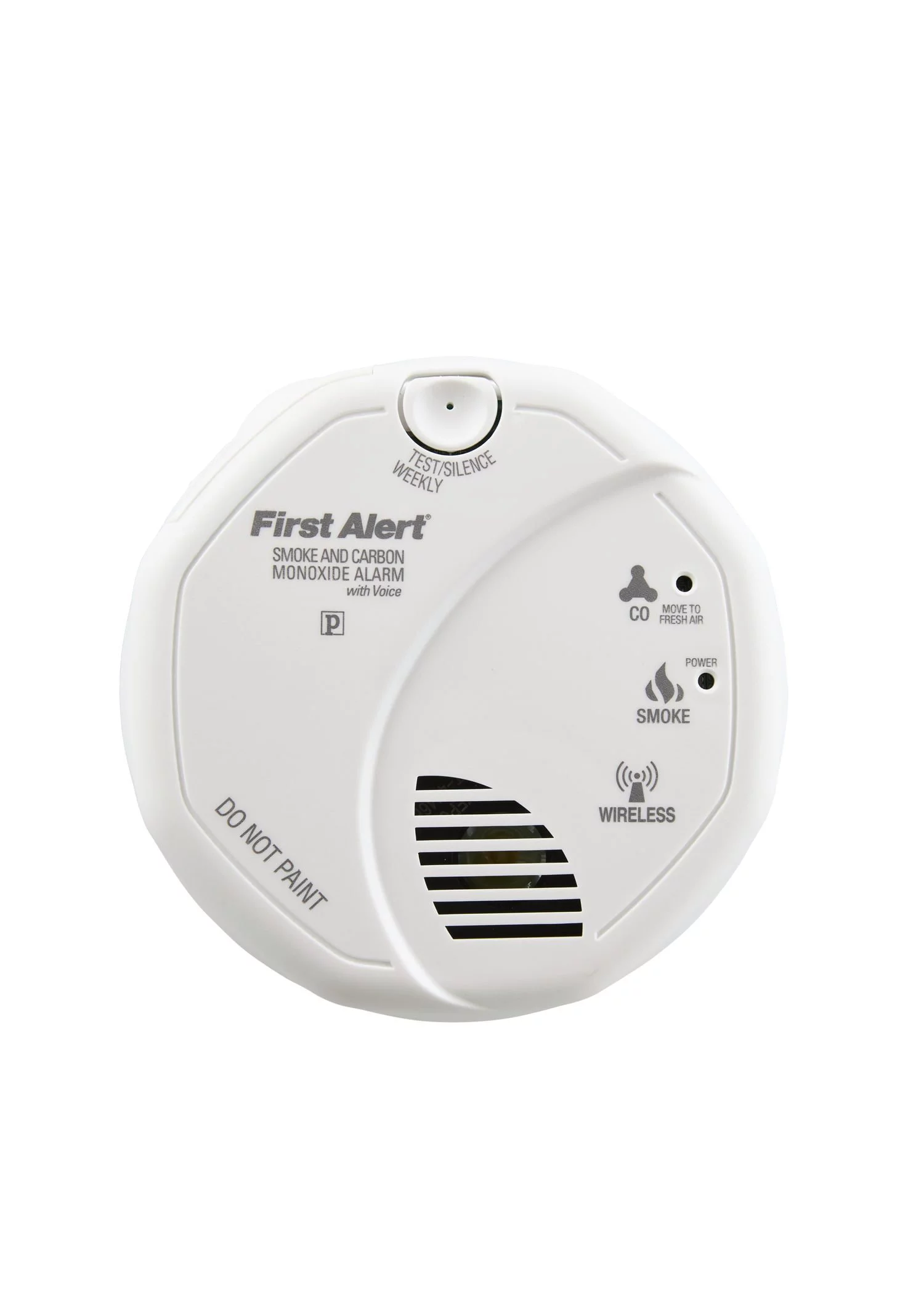 First Alert SCO500B OLCOMBOV Wireless Interconnect Smoke and Carbon Monoxide Combo Alarm with Voice & Location, Frust Free