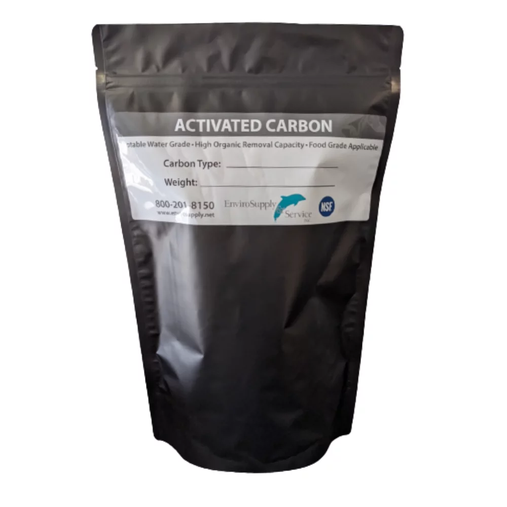 EnviroSupply 12x40 Ultra Pure Prewashed Virgin Coconut Shell Activated Carbon (Water Filtration, Aquarium Cleaning Charcoal) - Resealable 5 Pound Bag