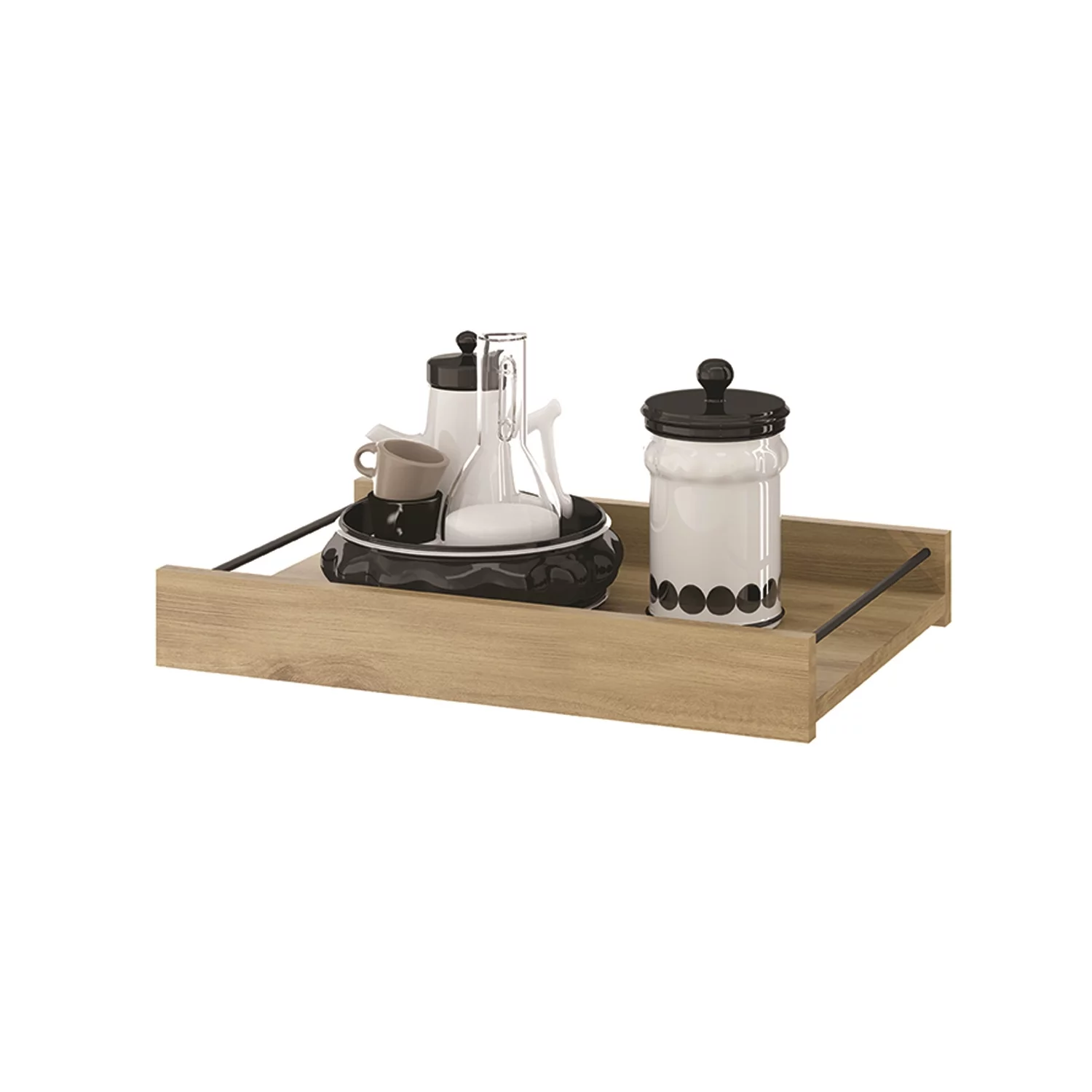 Casabianca Modern Noa Engineered Wood Console Table in Brown